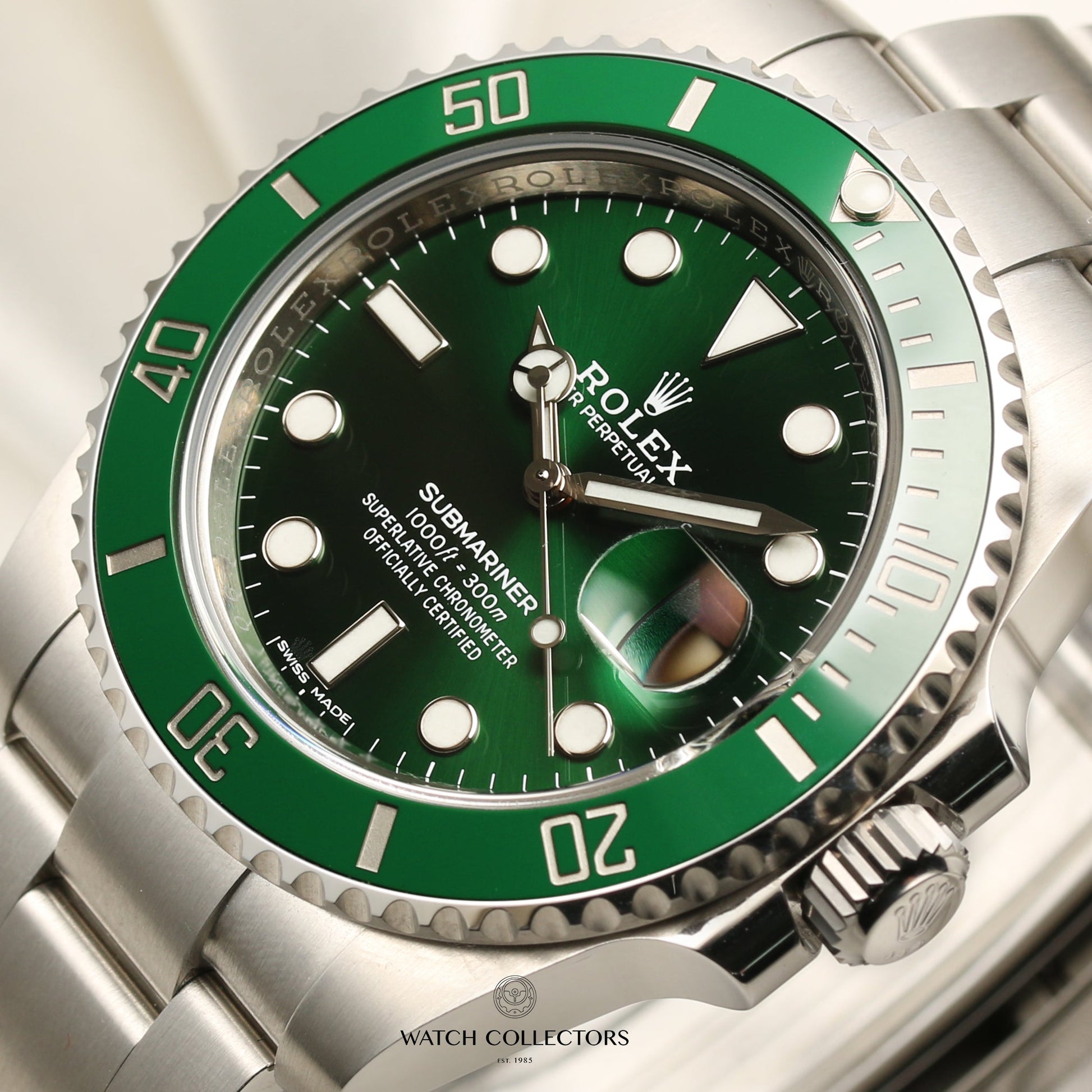 2020 Rolex Submariner "Hulk" 116610LV Stainless Steel