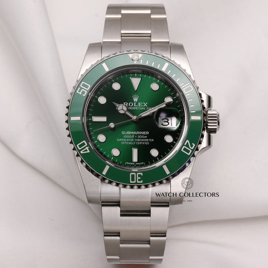 Unworn Full Set Rolex Submariner "Hulk" 116610LV Stainless Steel