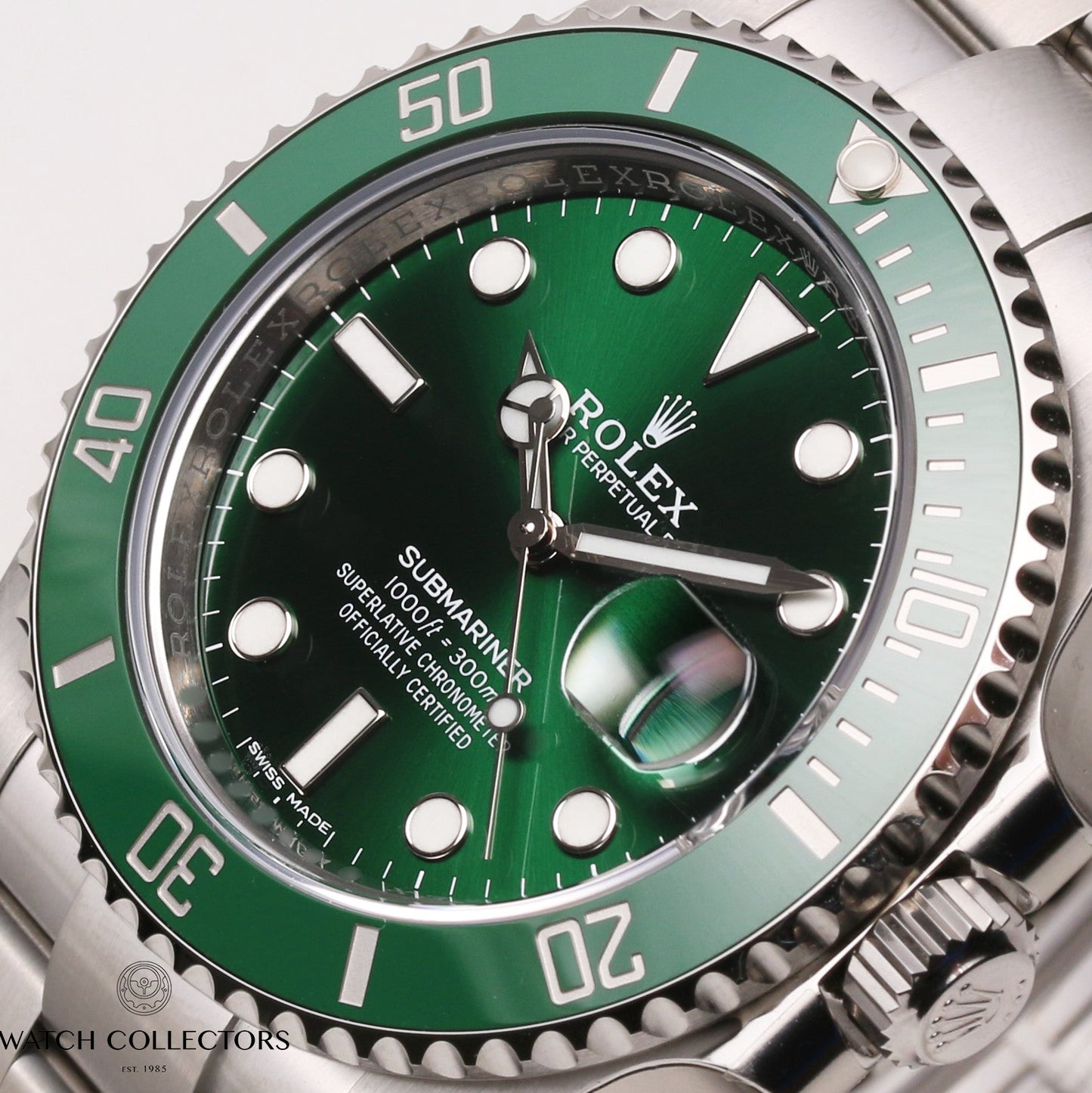 Unworn Full Set Rolex Submariner "Hulk" 116610LV Stainless Steel