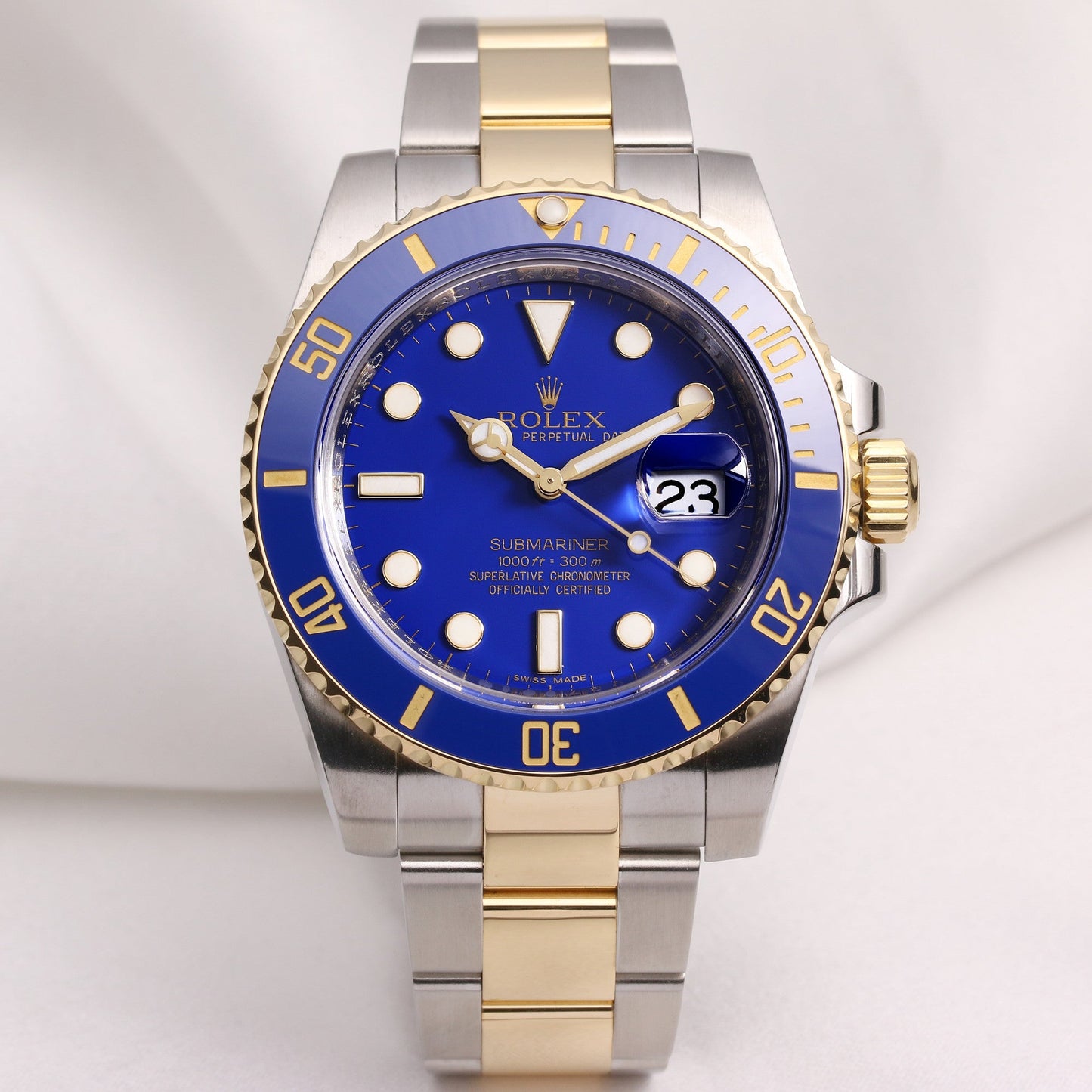 Rolex Submariner 116613LB Ceramic Blue Steel & Gold