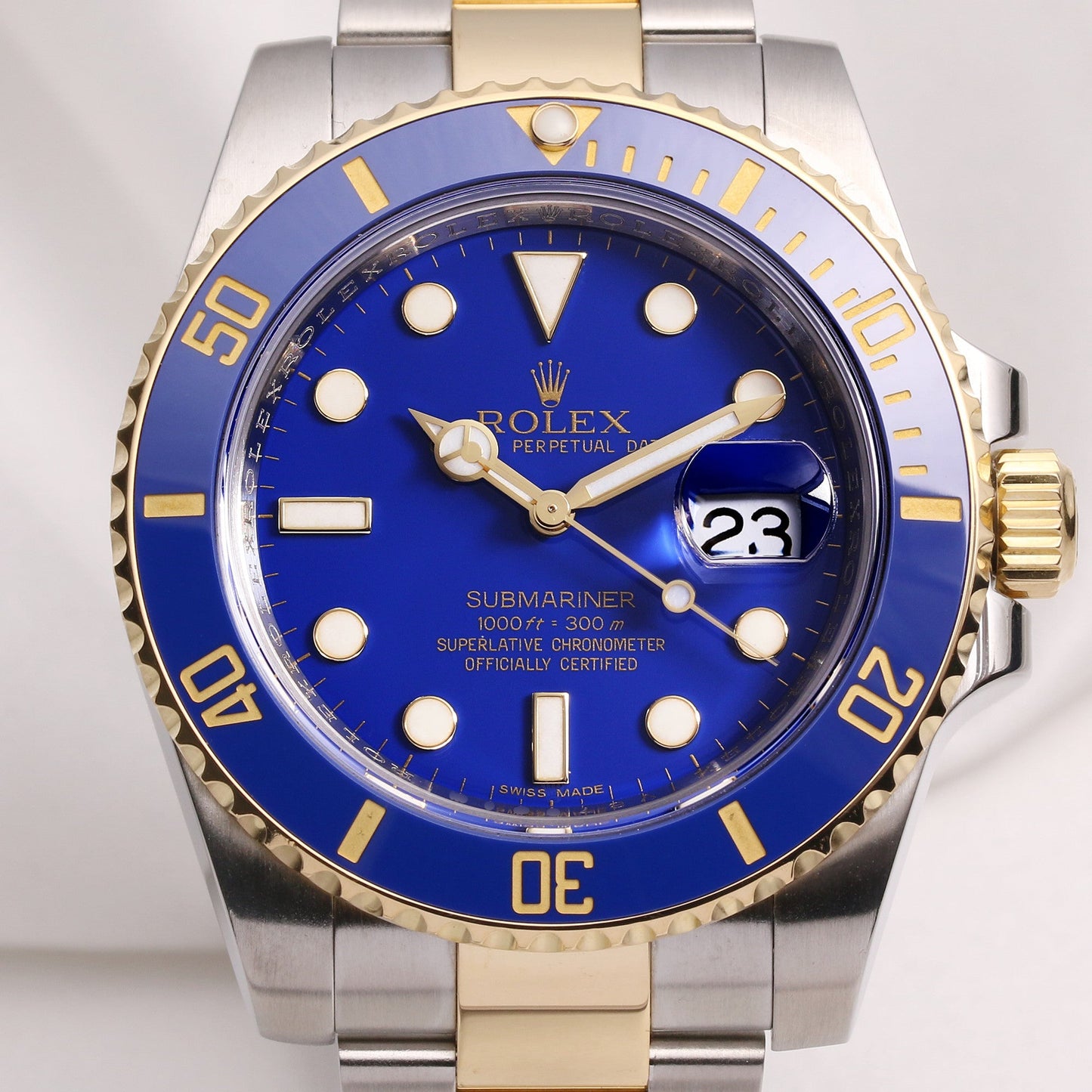 Rolex Submariner 116613LB Ceramic Blue Steel & Gold