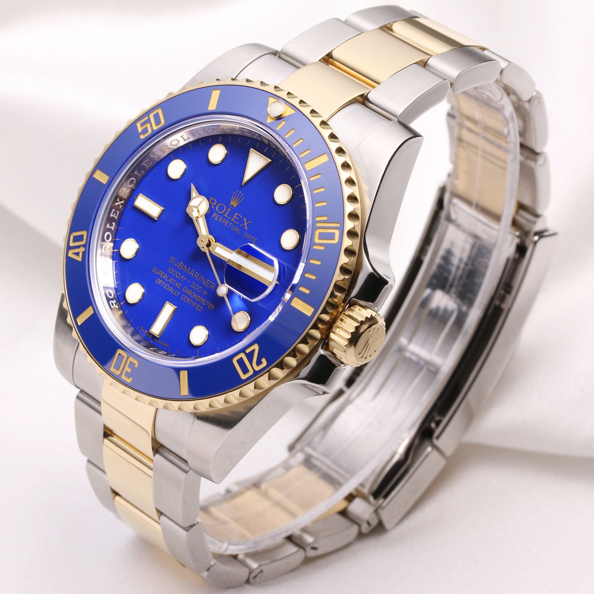 Rolex Submariner 116613LB Ceramic Blue Steel & Gold