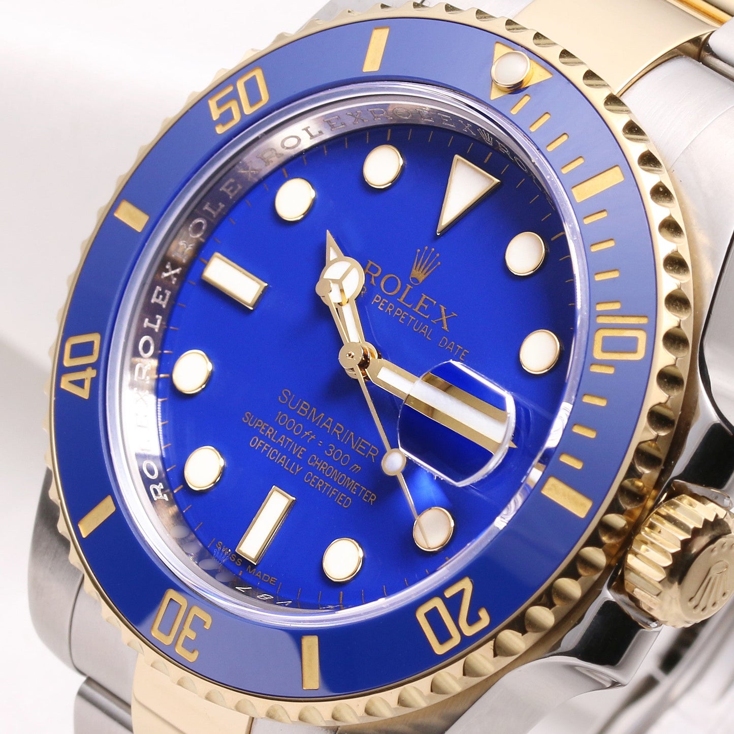 Rolex Submariner 116613LB Ceramic Blue Steel & Gold