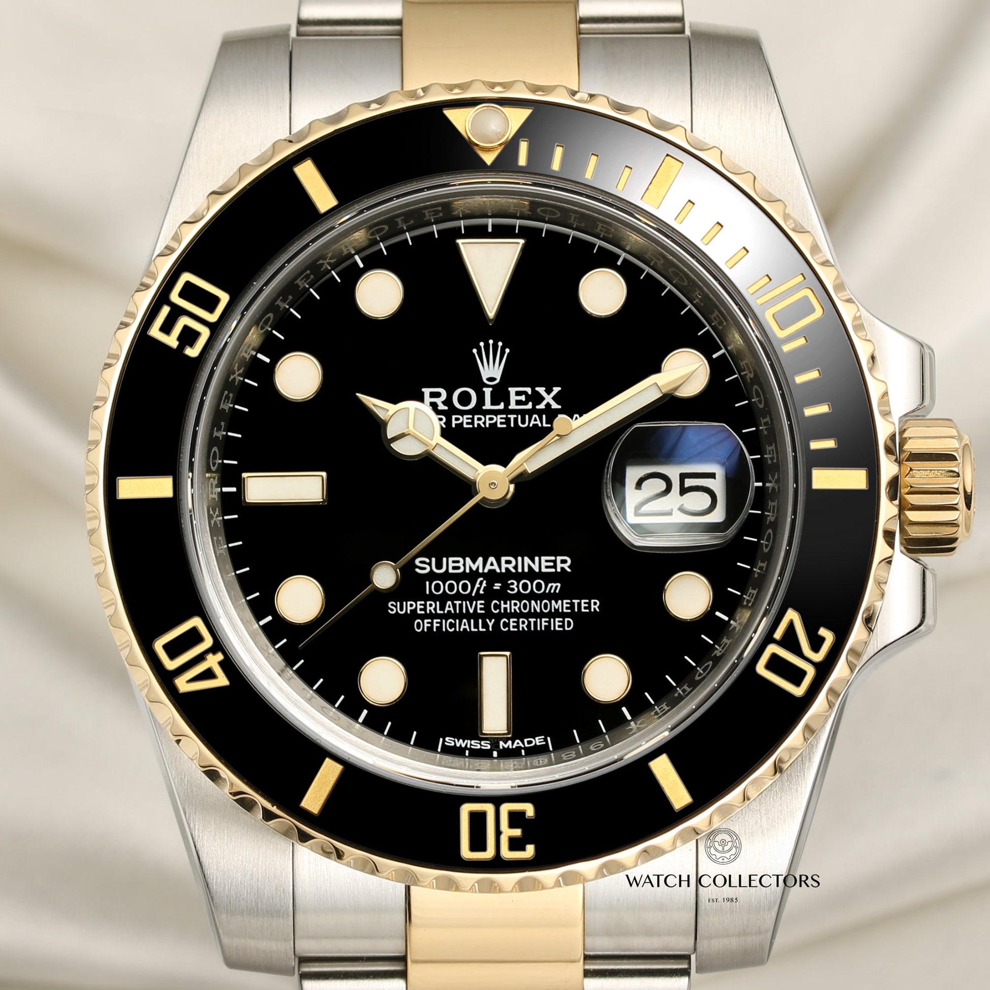 Rolex Submariner 116613LN Stainless Steel & 18K Yellow Gold Black Dial