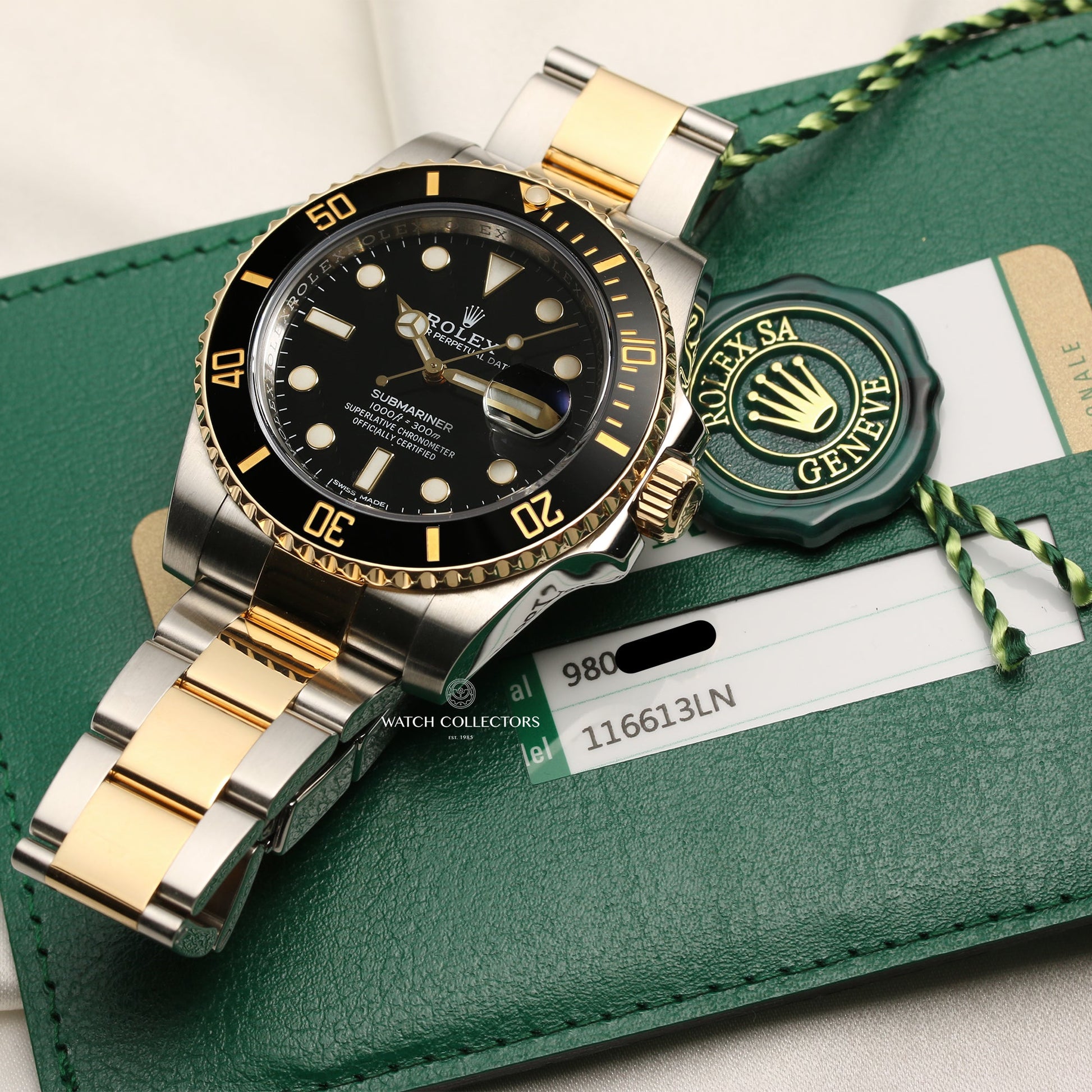 Rolex Submariner 116613LN Stainless Steel & 18K Yellow Gold Black Dial