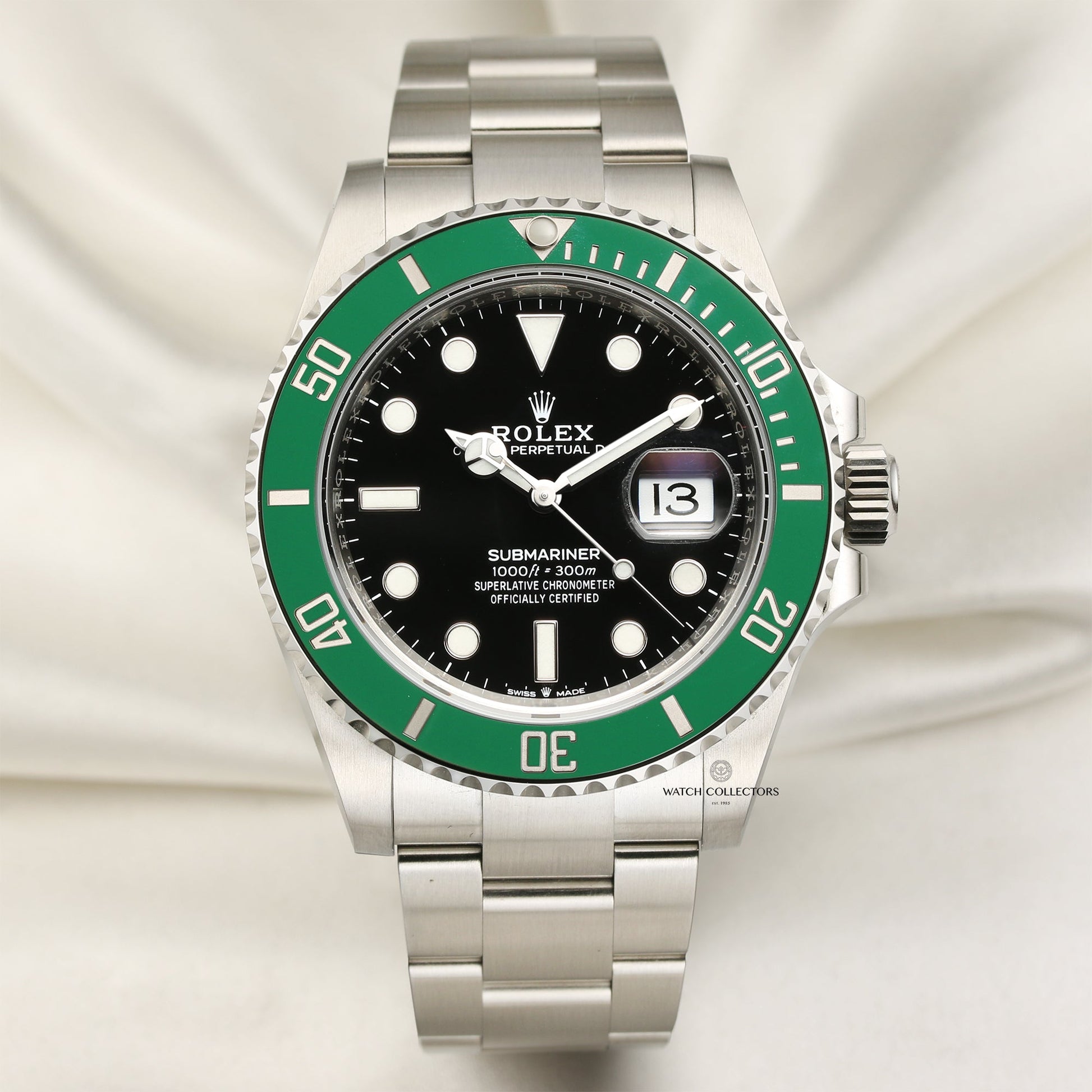 Unworn 2020 Rolex Submariner "Kermit" 126610LV Stainless Steel