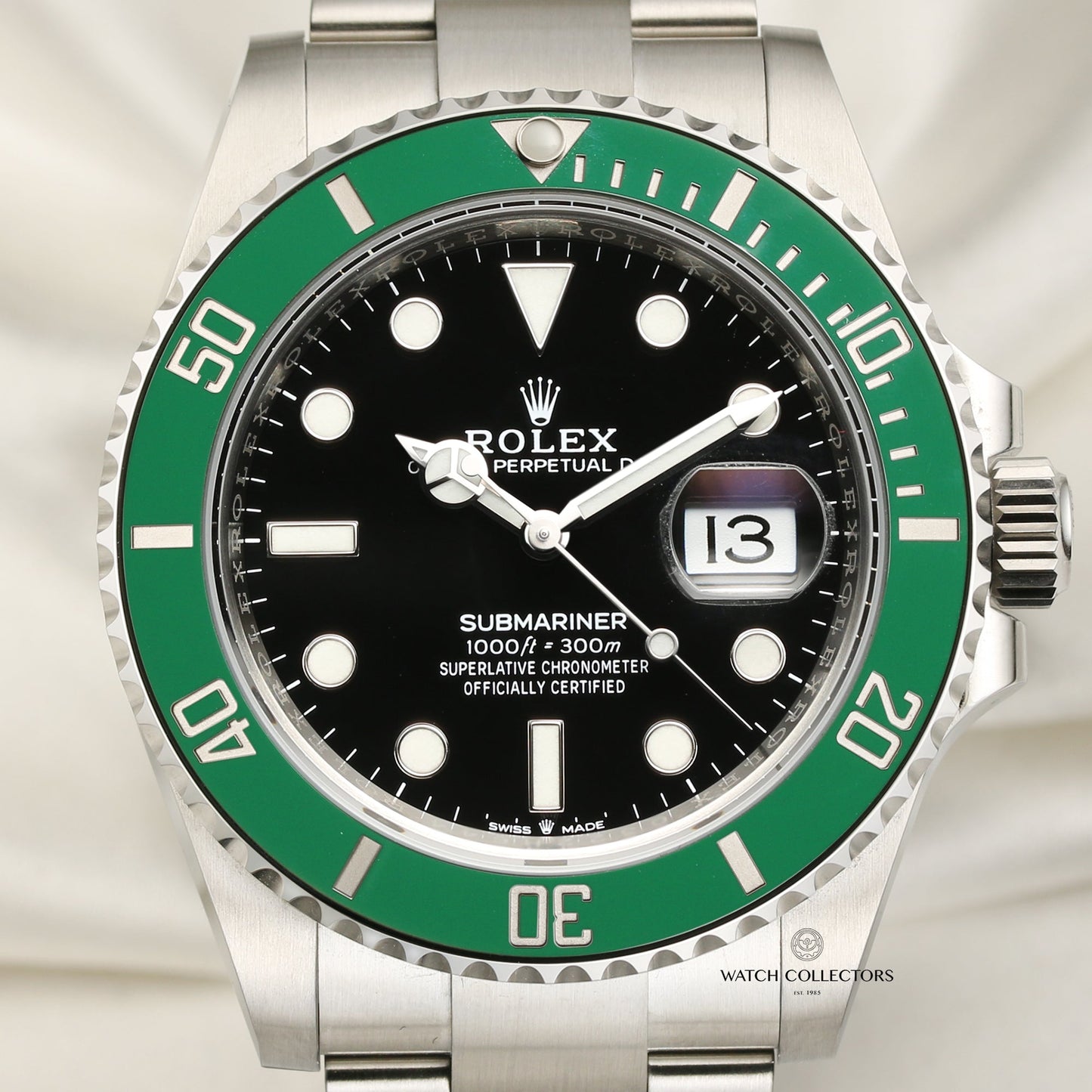 Unworn 2020 Rolex Submariner "Kermit" 126610LV Stainless Steel