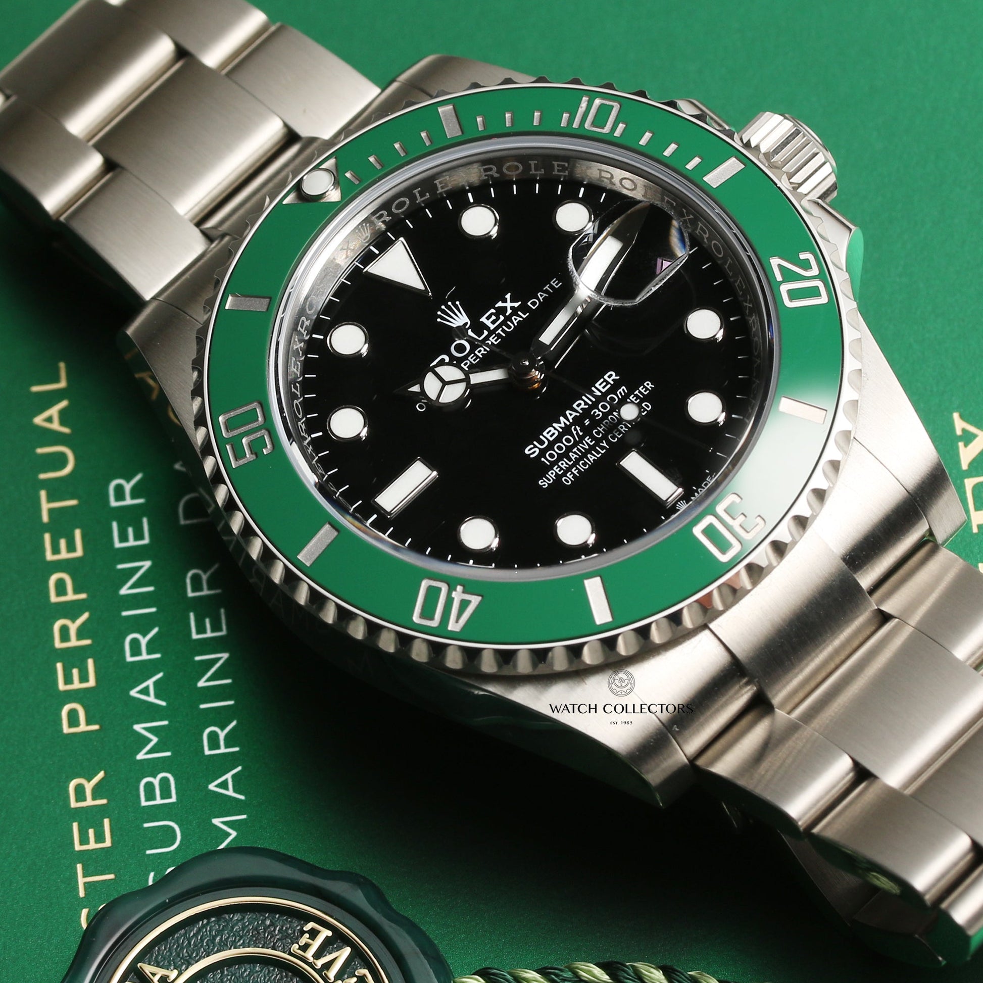 Unworn 2020 Rolex Submariner "Kermit" 126610LV Stainless Steel