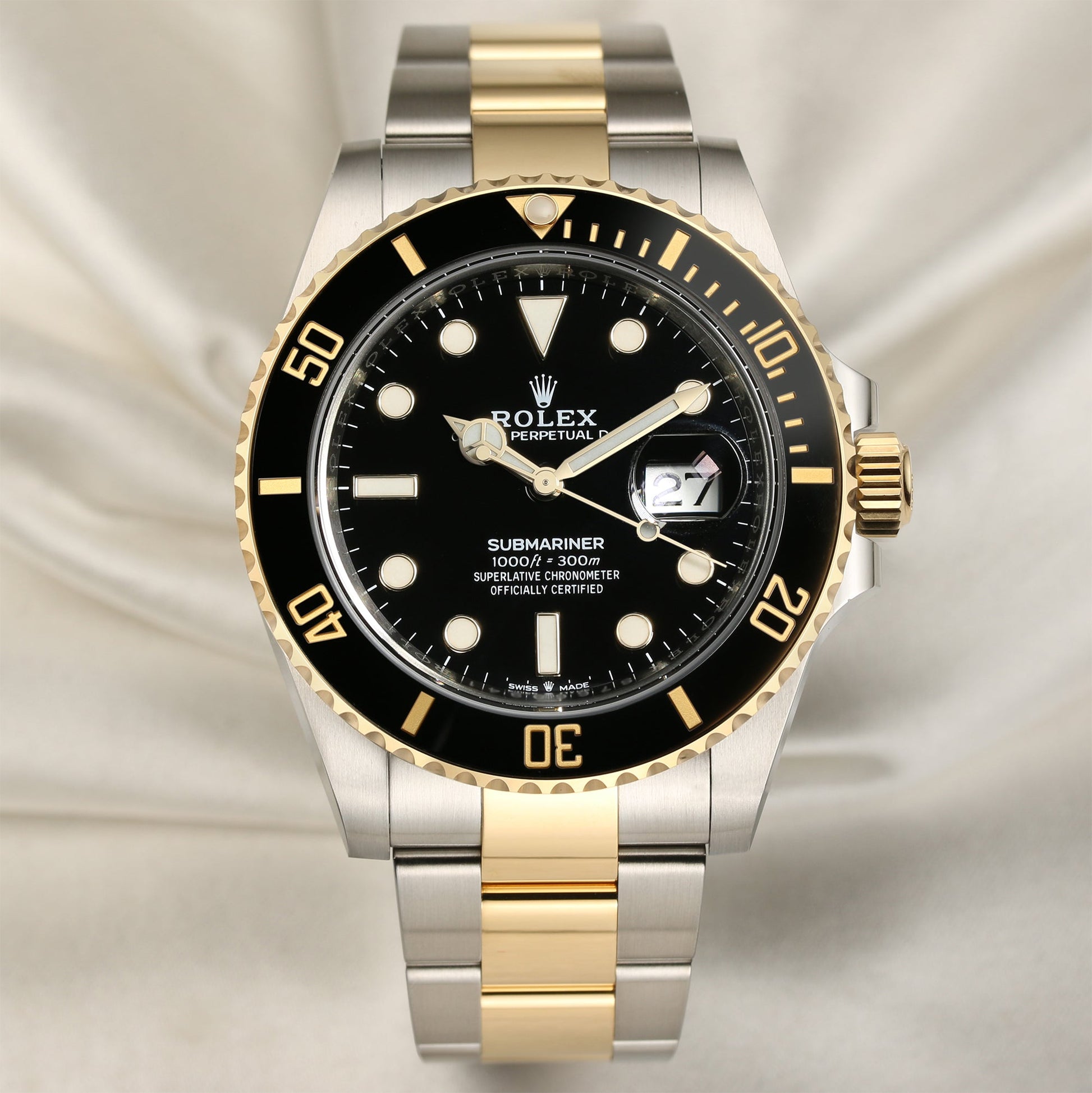 Unworn 2020 Rolex Submariner 126613LN Stainless Steel & 18K Yellow Gold Black Dial