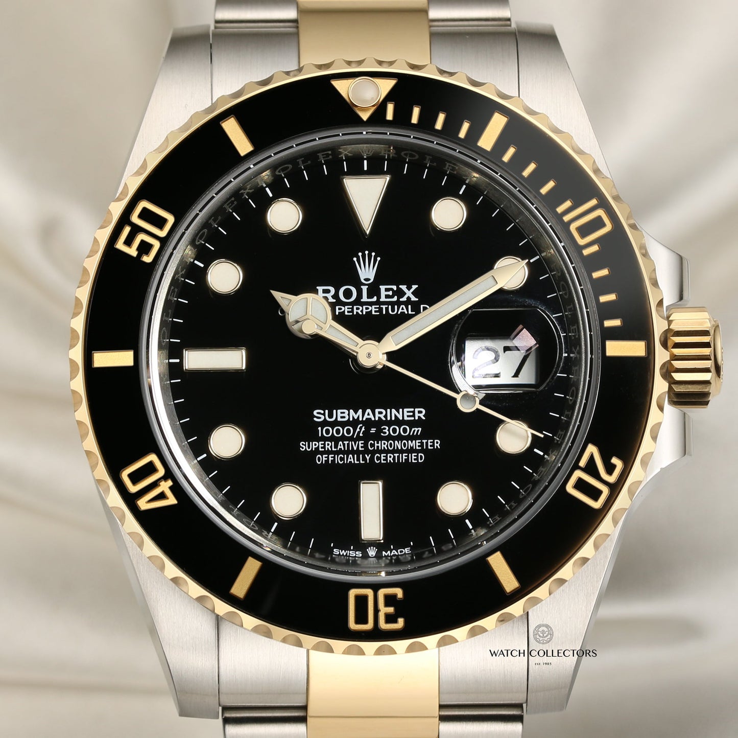 Unworn 2020 Rolex Submariner 126613LN Stainless Steel & 18K Yellow Gold Black Dial