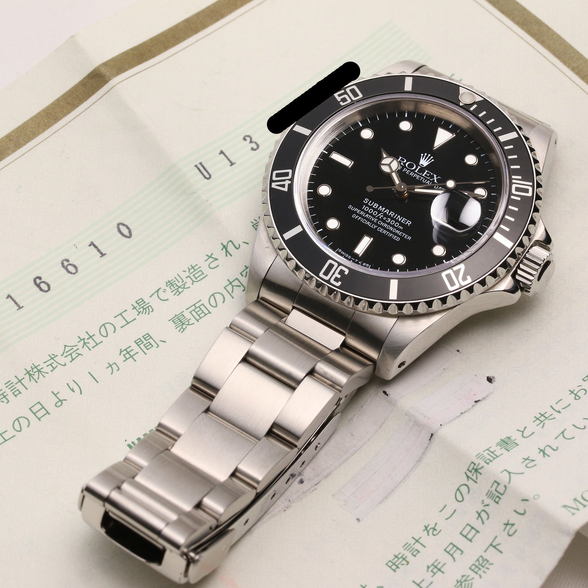 Rolex Submariner Date Pre-Ceramic 16610 Stainless Steel