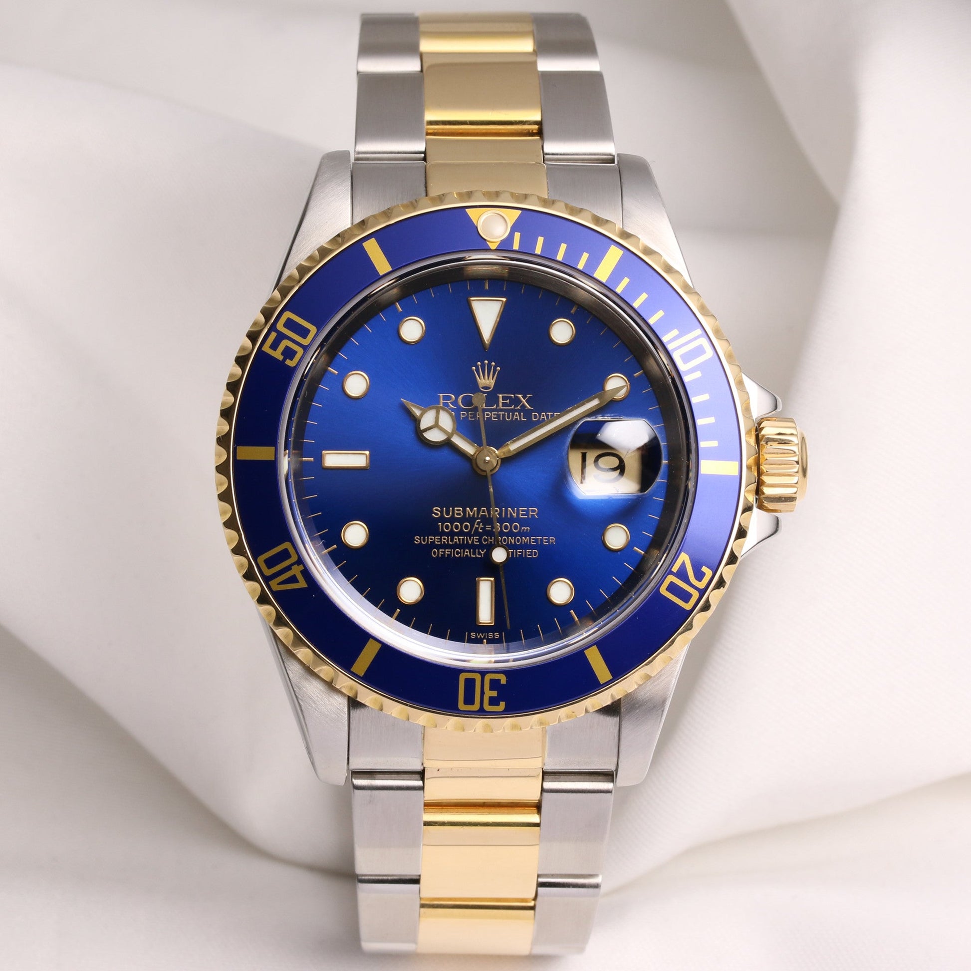 Rolex Submariner Date 16613 Steel & Gold Blue Dial