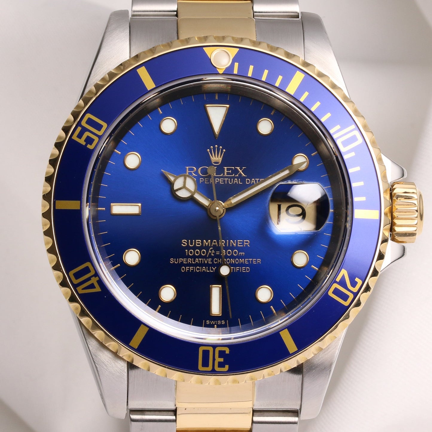 Rolex Submariner Date 16613 Steel & Gold Blue Dial