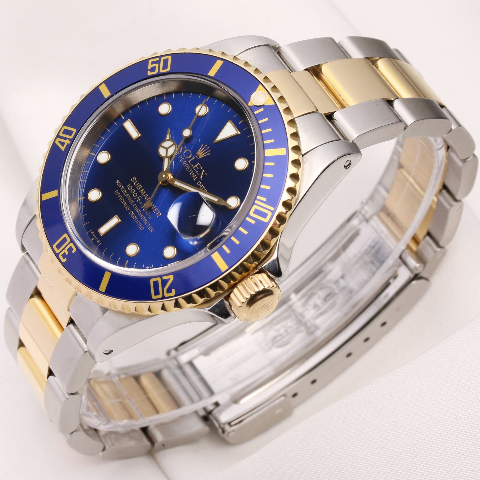 Rolex Submariner Date 16613 Steel & Gold Blue Dial