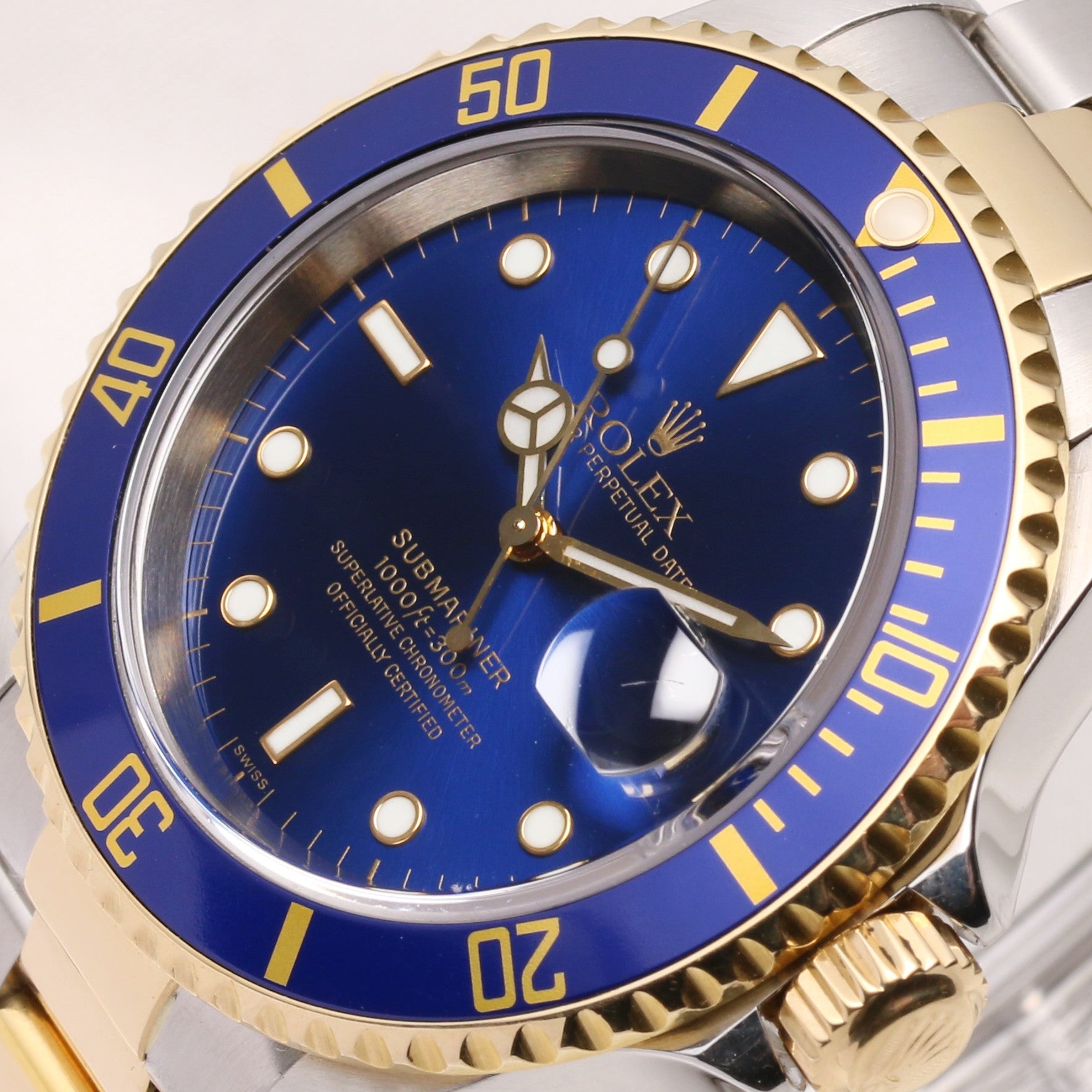 Rolex Submariner Date 16613 Steel & Gold Blue Dial