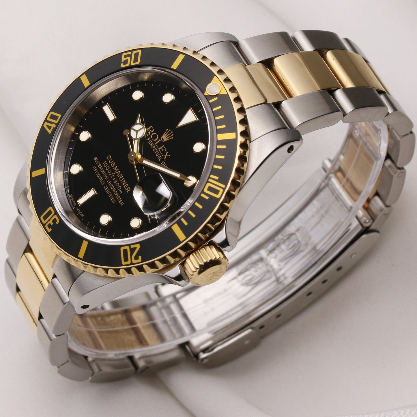 Rolex Submariner Date 16613 Steel & Gold Black Dial