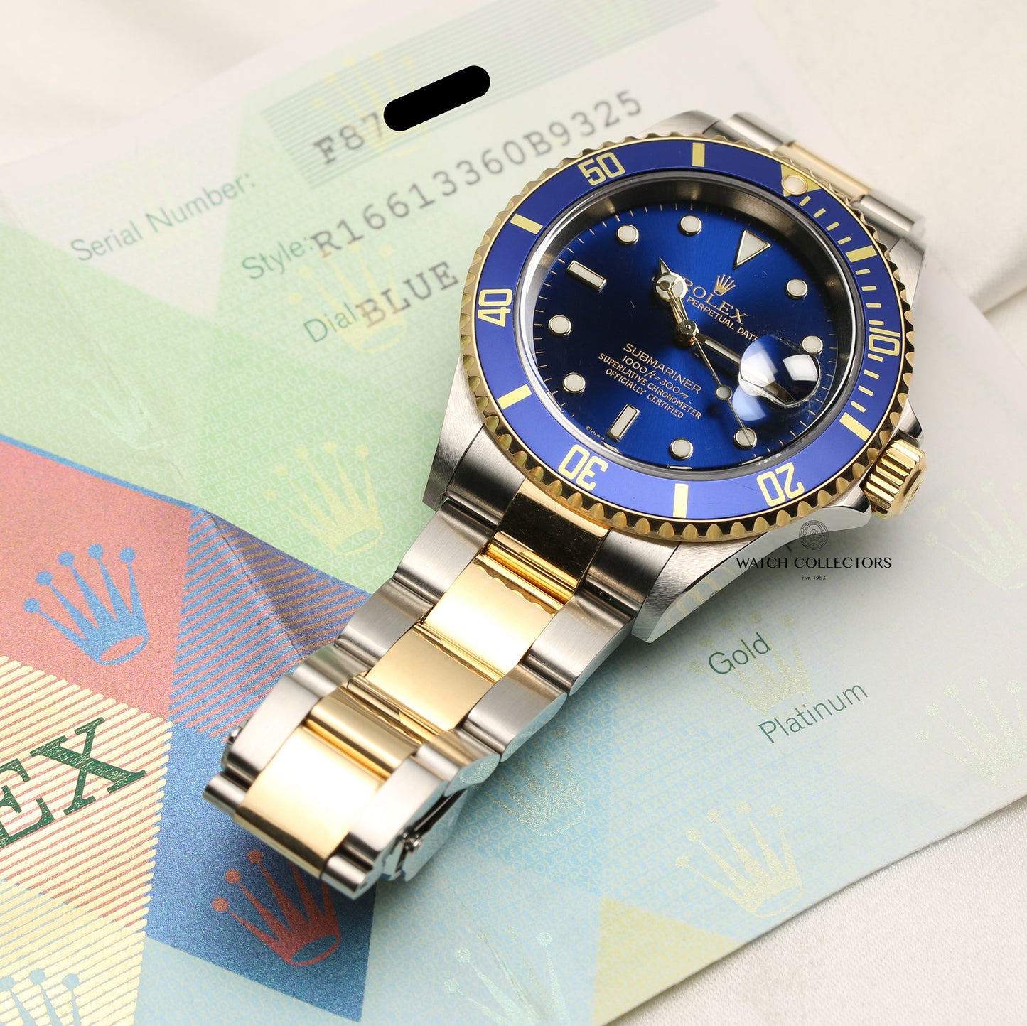 Rolex Submariner Pre-Ceramic 16613 Stainless Steel & 18k Yellow Gold