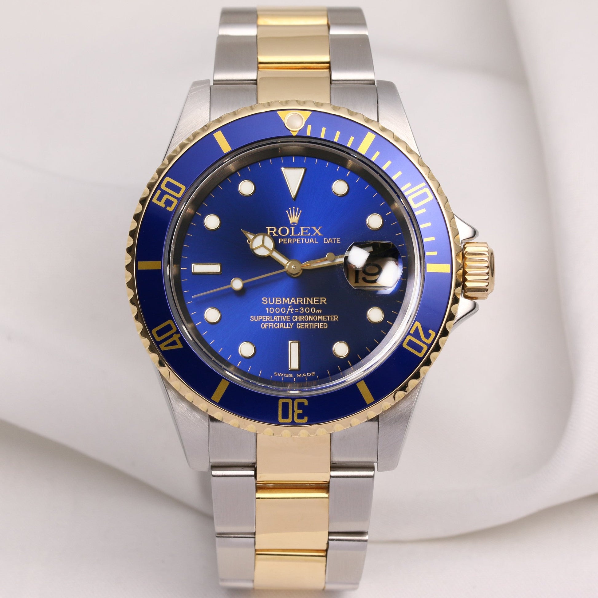 Rolex Submariner Date 16613 Steel & Gold Blue Dial