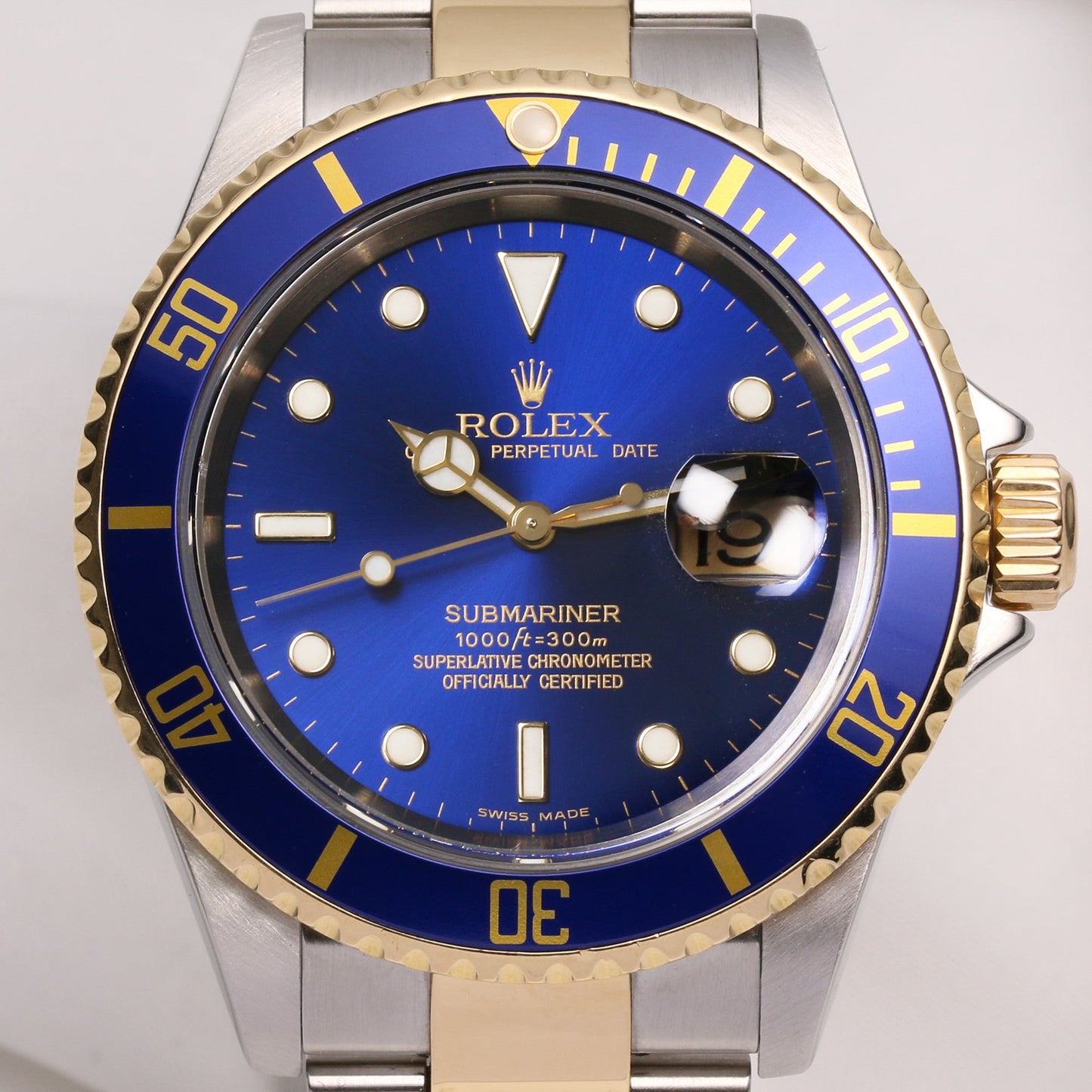 Rolex Submariner Date 16613 Steel & Gold Blue Dial