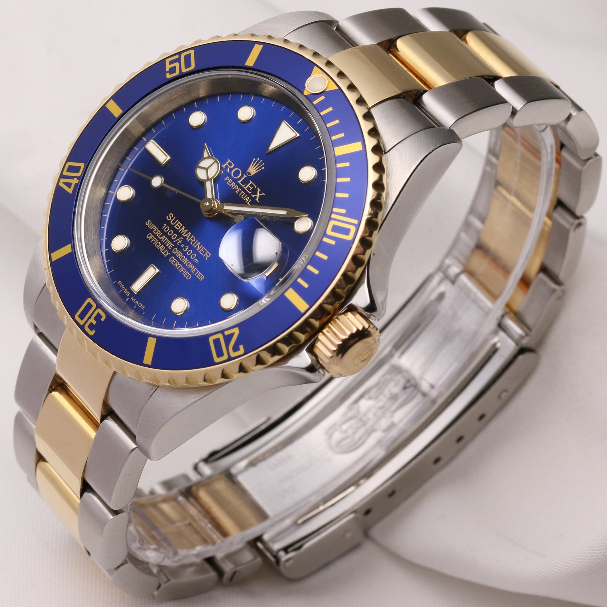 Rolex Submariner Date 16613 Steel & Gold Blue Dial