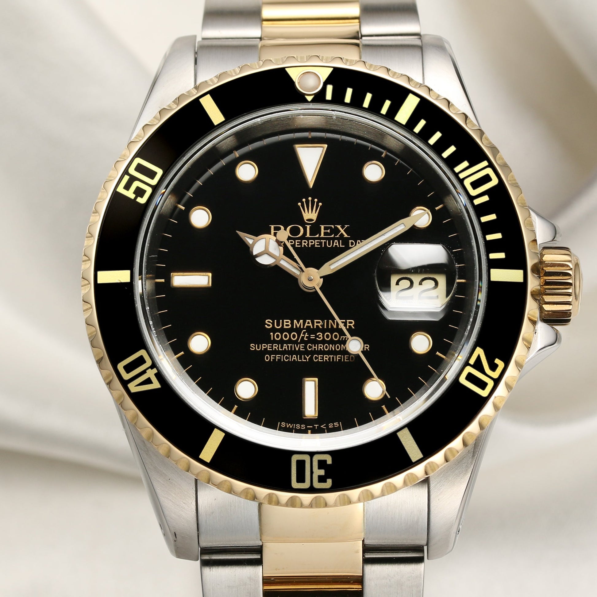 Rolex Submariner 16613 | Black Dial | Stainless Steel & 18k Yellow Gold