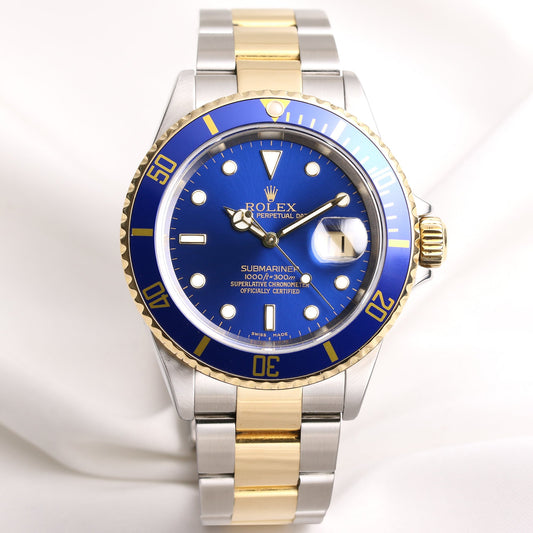 Rolex Submariner Pre-Ceramic 16613 Stainless Steel & 18K Yellow Gold