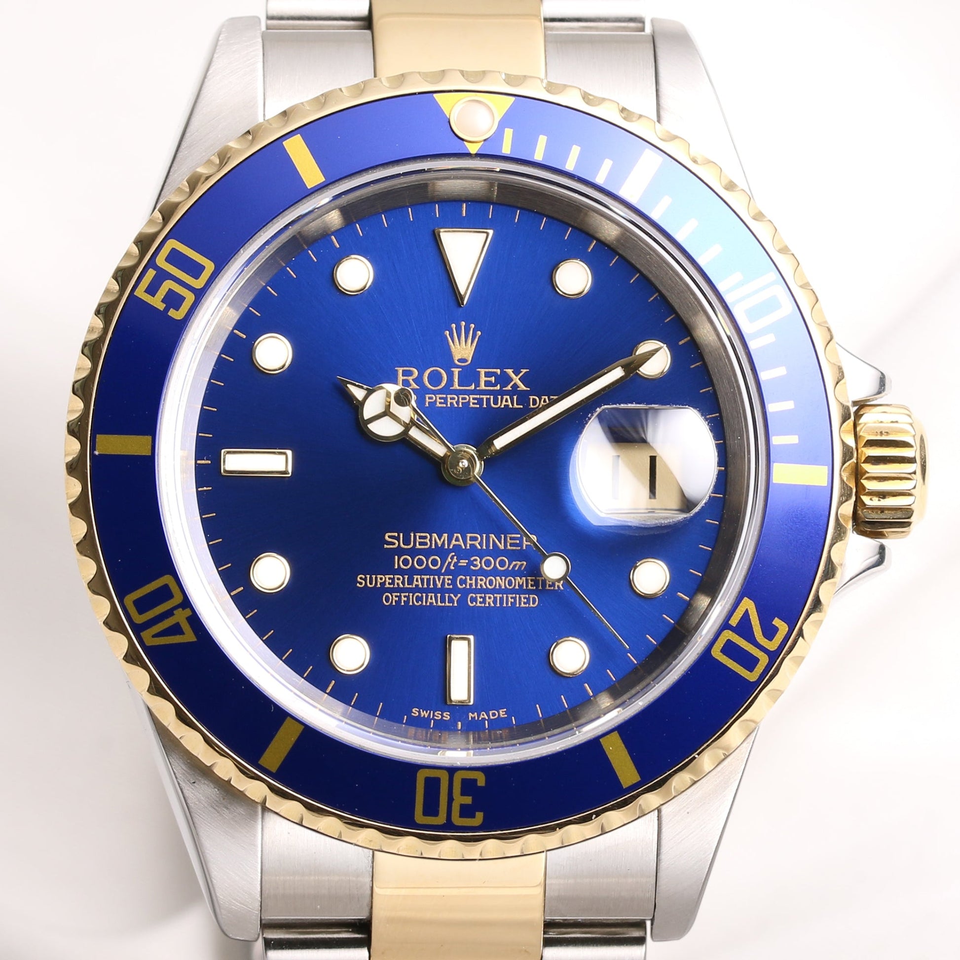 Rolex Submariner Pre-Ceramic 16613 Stainless Steel & 18K Yellow Gold