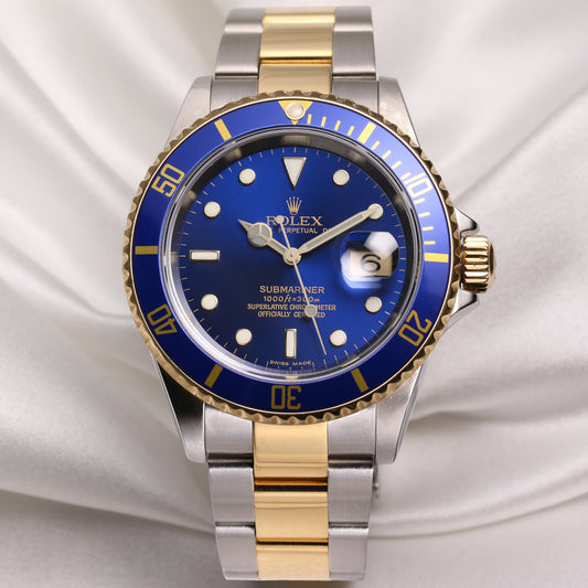 Rolex Submariner Date 16613 Steel & Gold Blue Dial