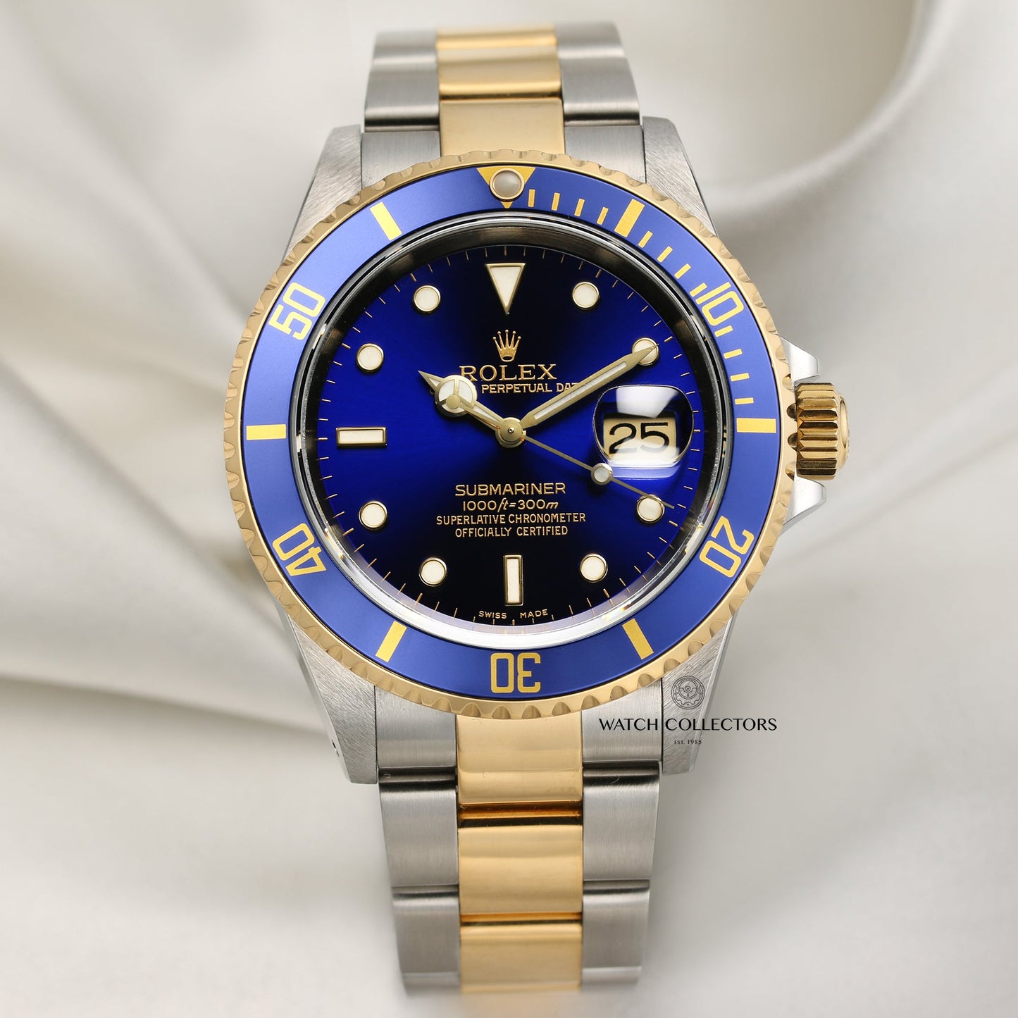 Rolex Submariner 16613 Blue Dial Stainless Steel & 18k Yellow Gold