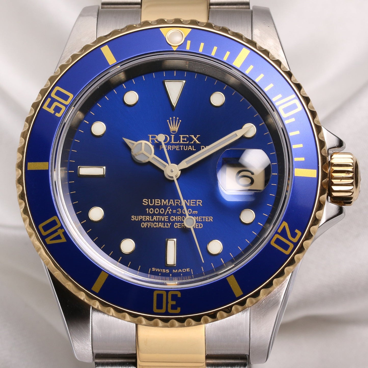 Rolex Submariner Date 16613 Steel & Gold Blue Dial