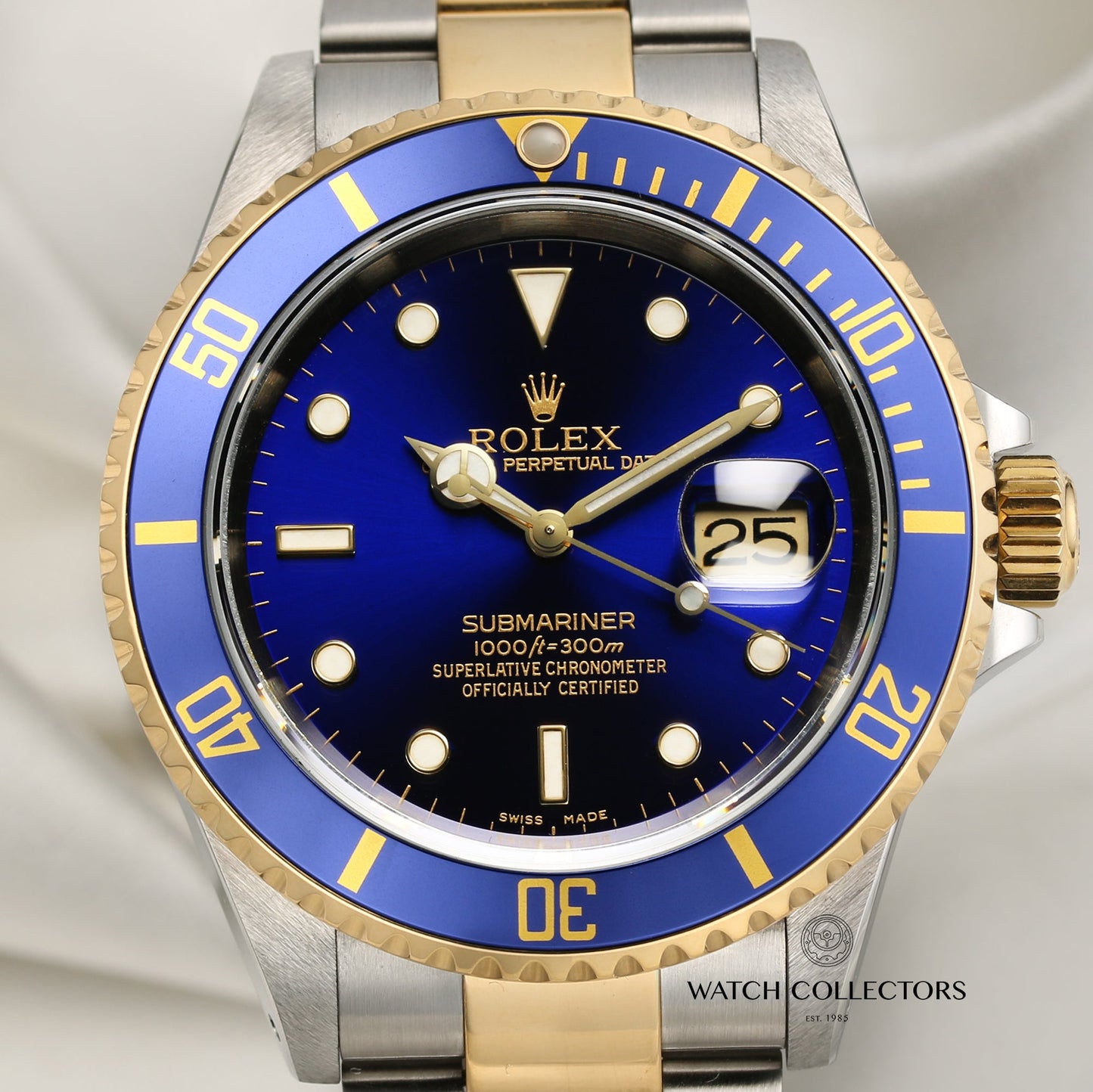 Rolex Submariner 16613 Blue Dial Stainless Steel & 18k Yellow Gold