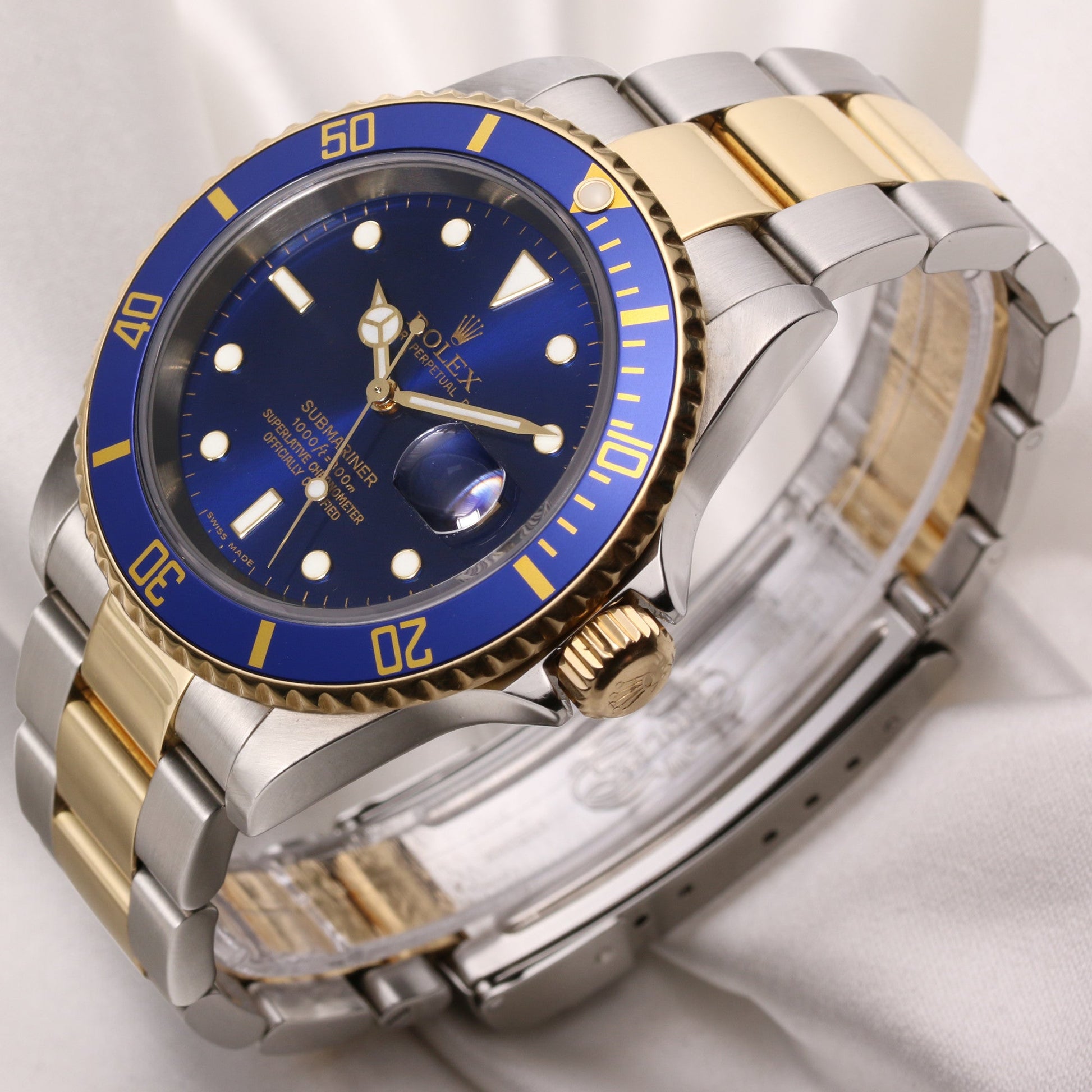 Rolex Submariner Date 16613 Steel & Gold Blue Dial