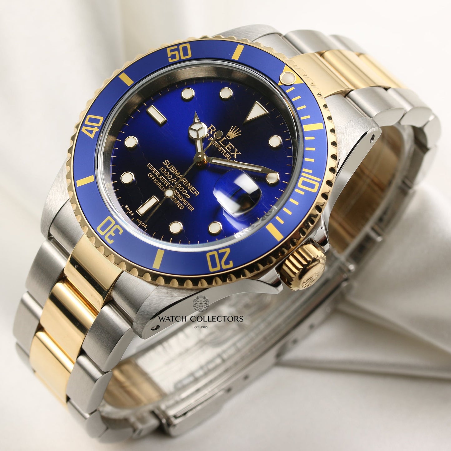 Rolex Submariner 16613 Blue Dial Stainless Steel & 18k Yellow Gold