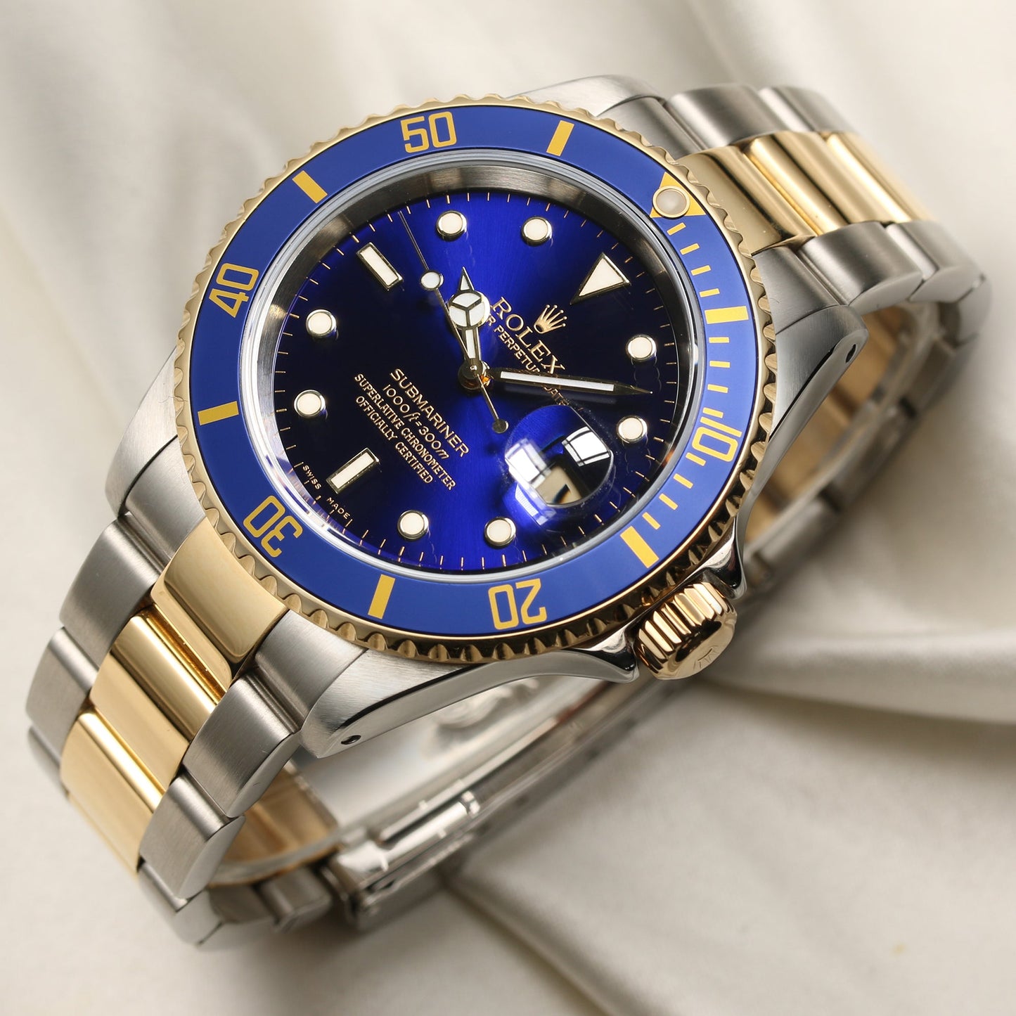 Rolex Submariner 16613 Blue Dial Stainless Steel & 18k Yellow Gold