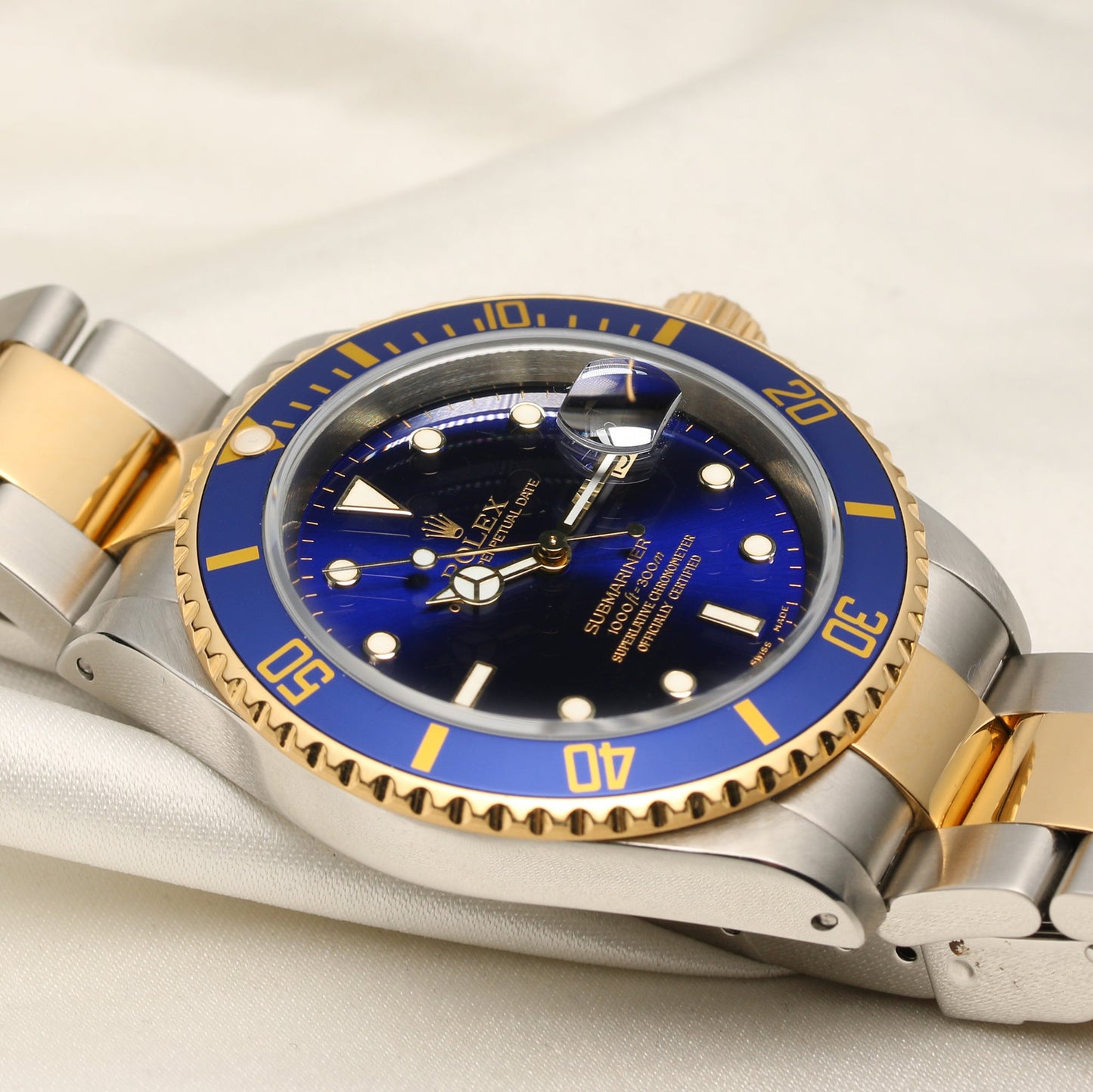 Rolex Submariner 16613 Blue Dial Stainless Steel & 18k Yellow Gold