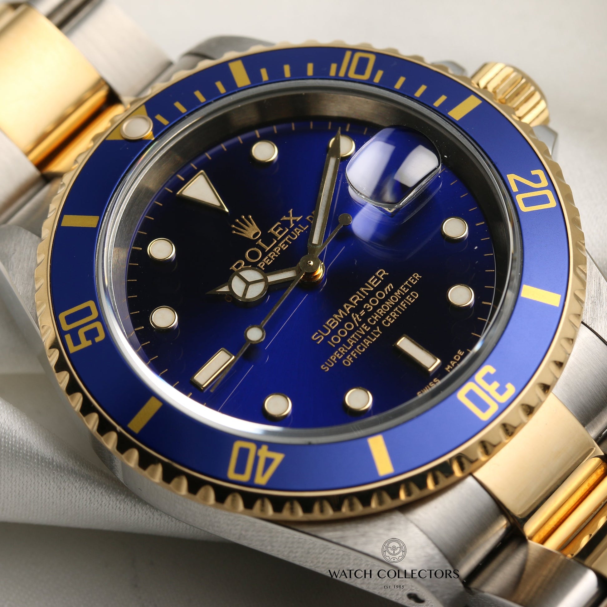 Rolex Submariner 16613 Blue Dial Stainless Steel & 18k Yellow Gold