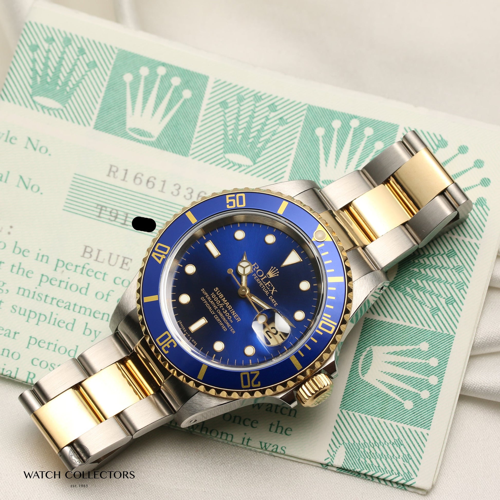 Rolex Submariner 16613 Stainless Steel & 18k Yellow Gold