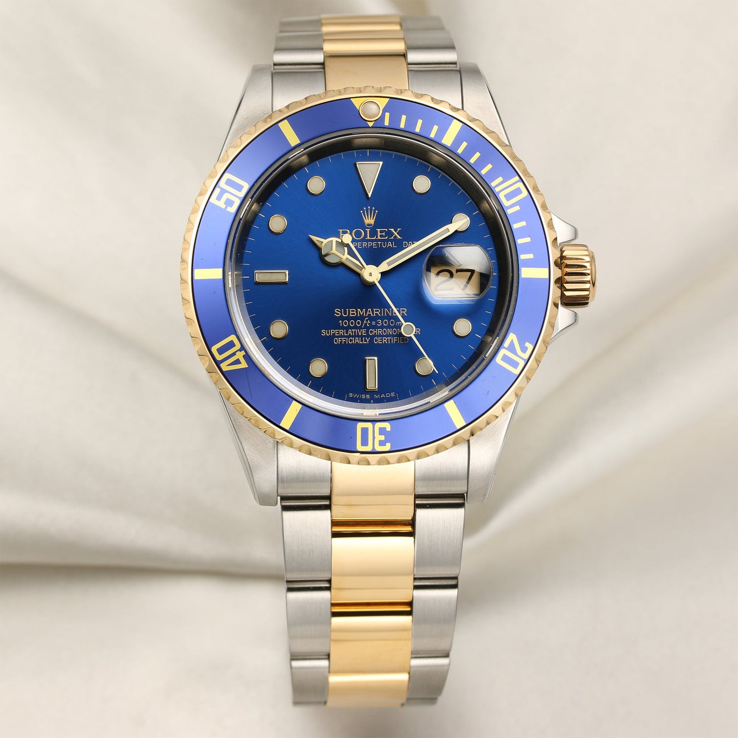 Rolex Submariner 16613 Blue Dial | Stainless Steel & 18k Yellow Gold