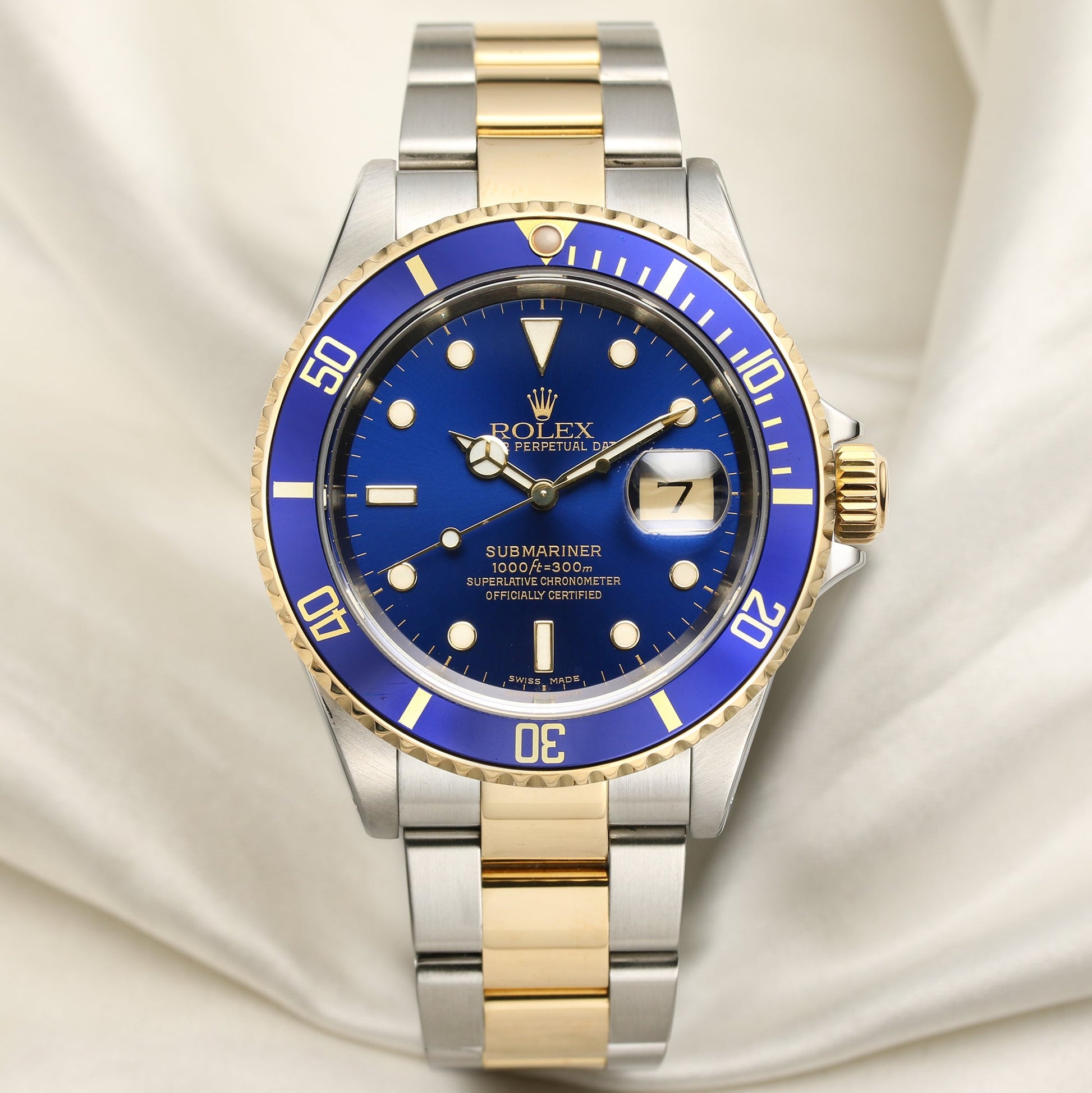 Rolex Submariner 16613 Blue Dial Stainless Steel & 18k Yellow Gold