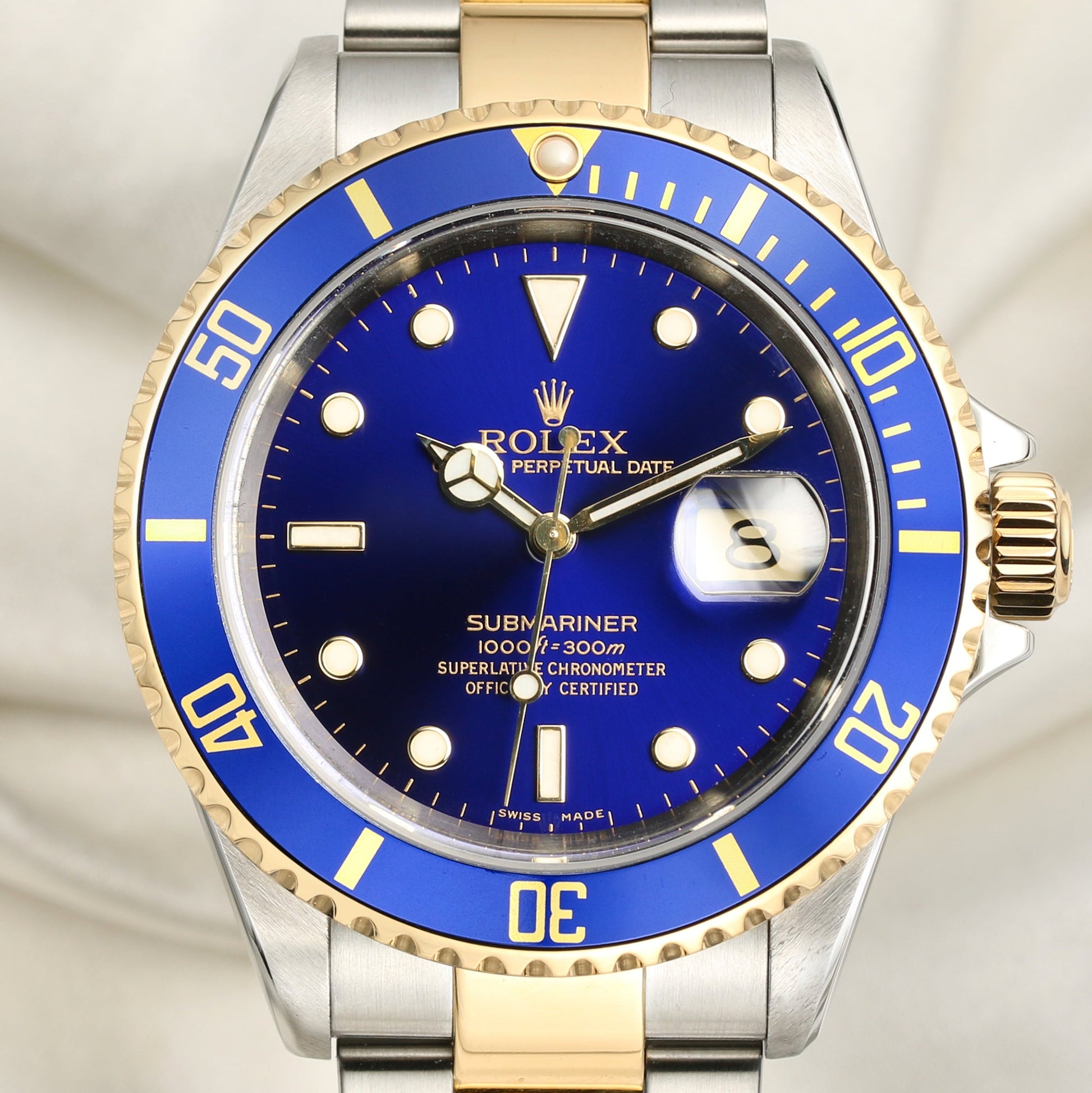 Rolex Submariner 16613 Blue Dial Stainless Steel & 18k Yellow Gold