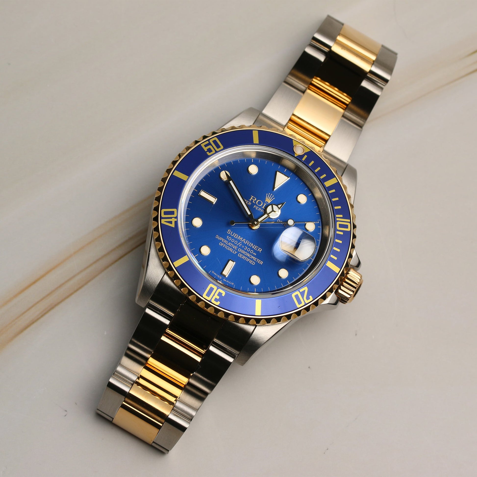 Rolex Submariner 16613 Blue Dial | Stainless Steel & 18k Yellow Gold