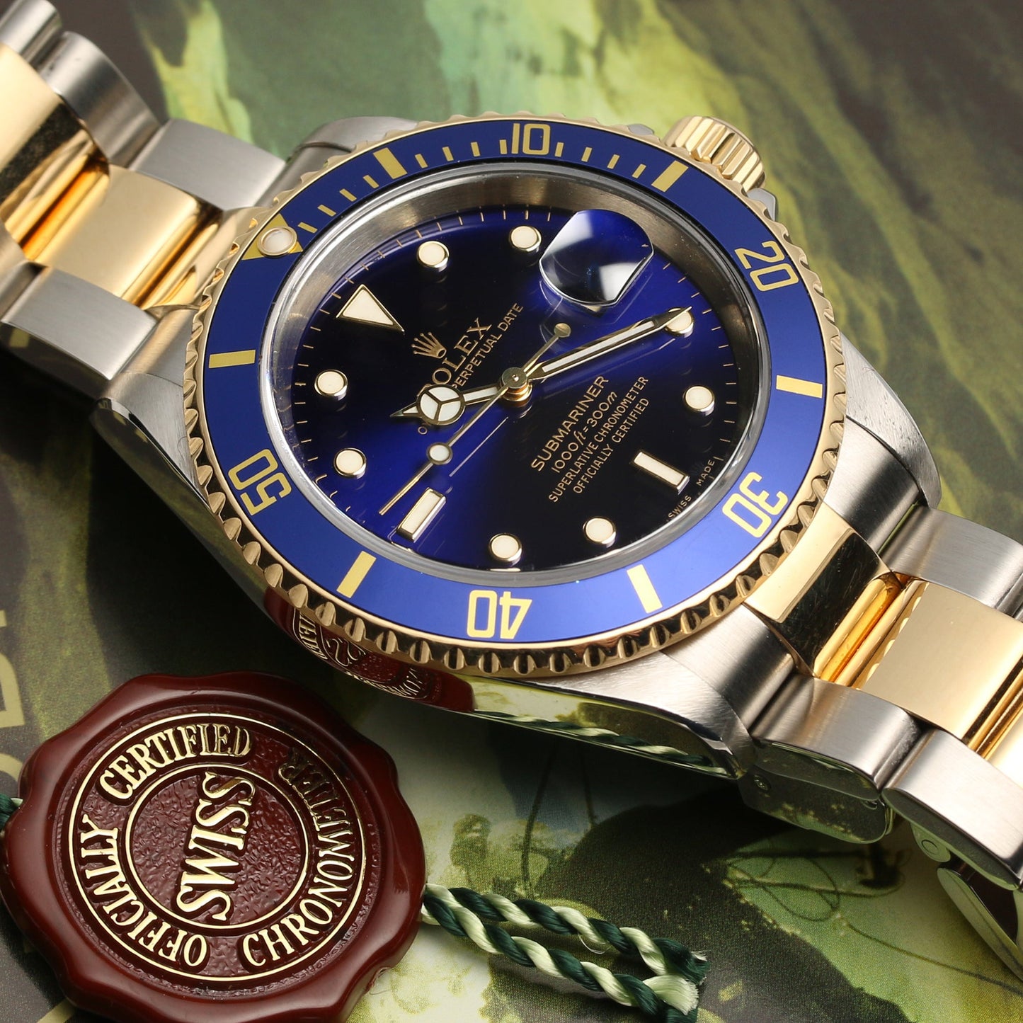 Rolex Submariner 16613 Blue Dial Stainless Steel & 18k Yellow Gold