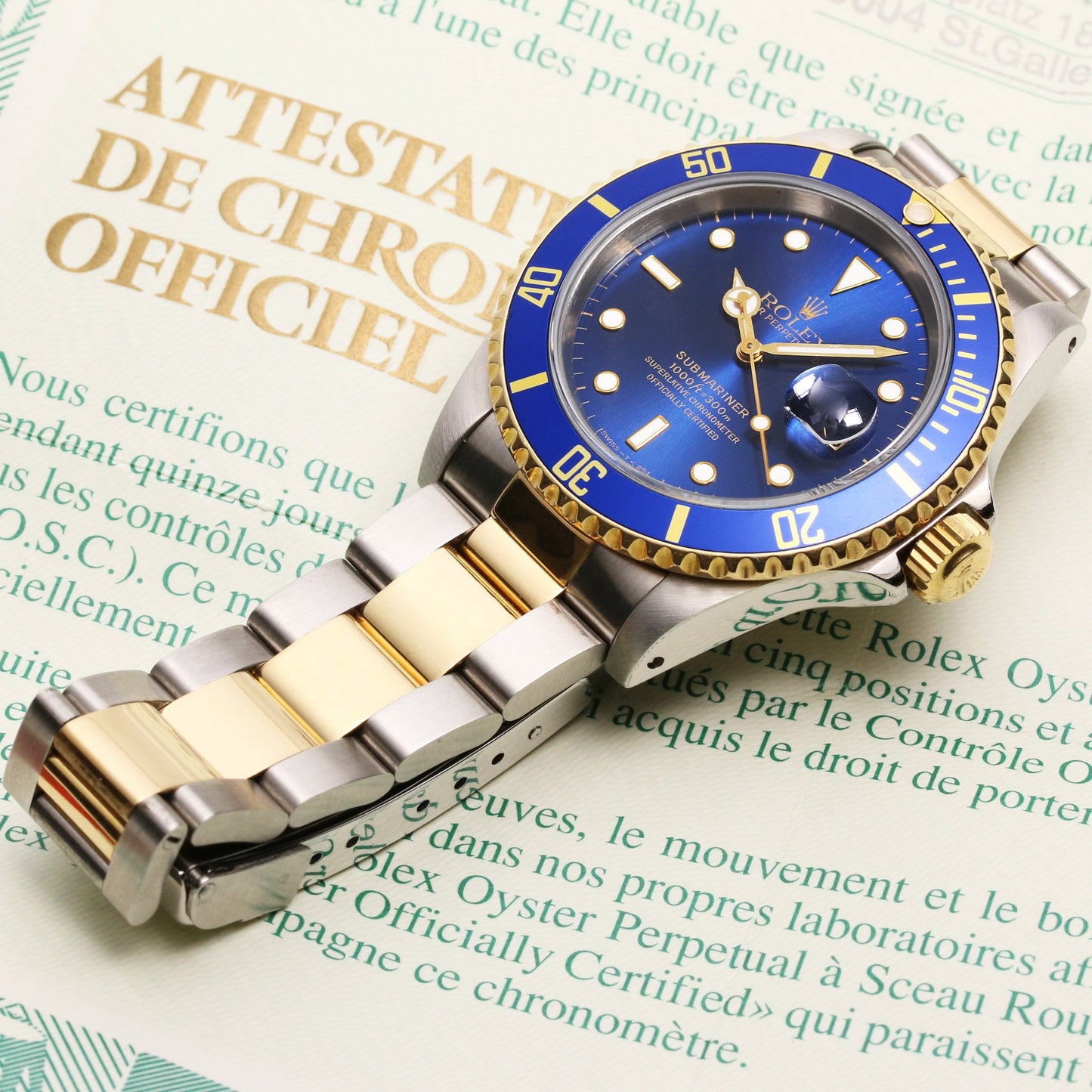 Rolex Submariner 16613 Steel & Gold