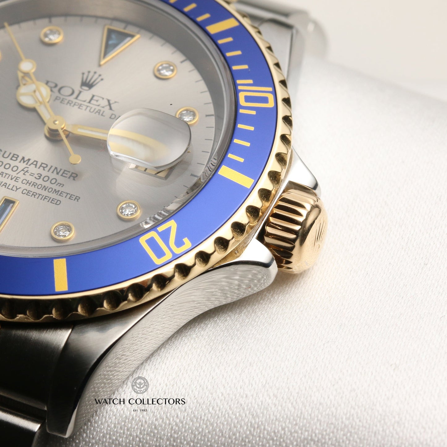 Rolex Submariner Date Serti Dial 16613 Stainless Steel & 18k Yellow Gold