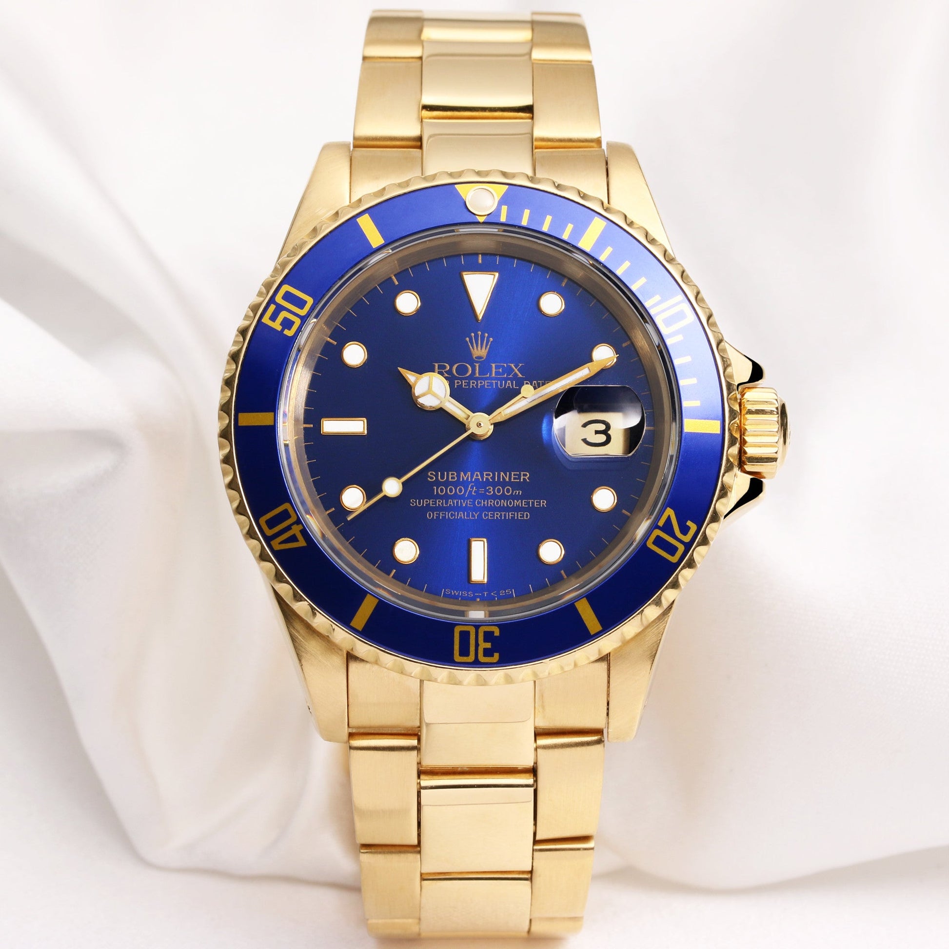 Rolex Submariner 16618 18k Yellow Gold