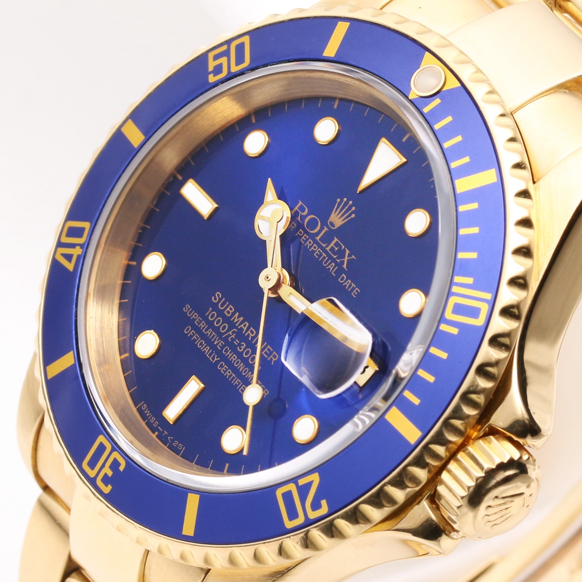 Rolex Submariner 16618 18k Yellow Gold