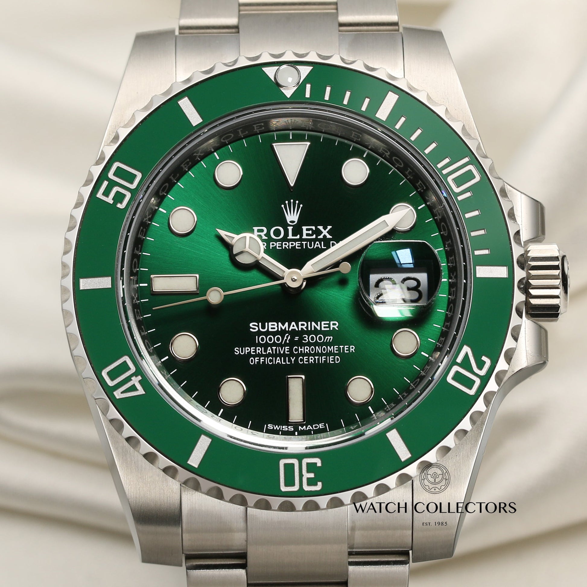 Unworn Full-Set Rolex Submariner 2018 "Hulk" 116610LV Stainless Steel