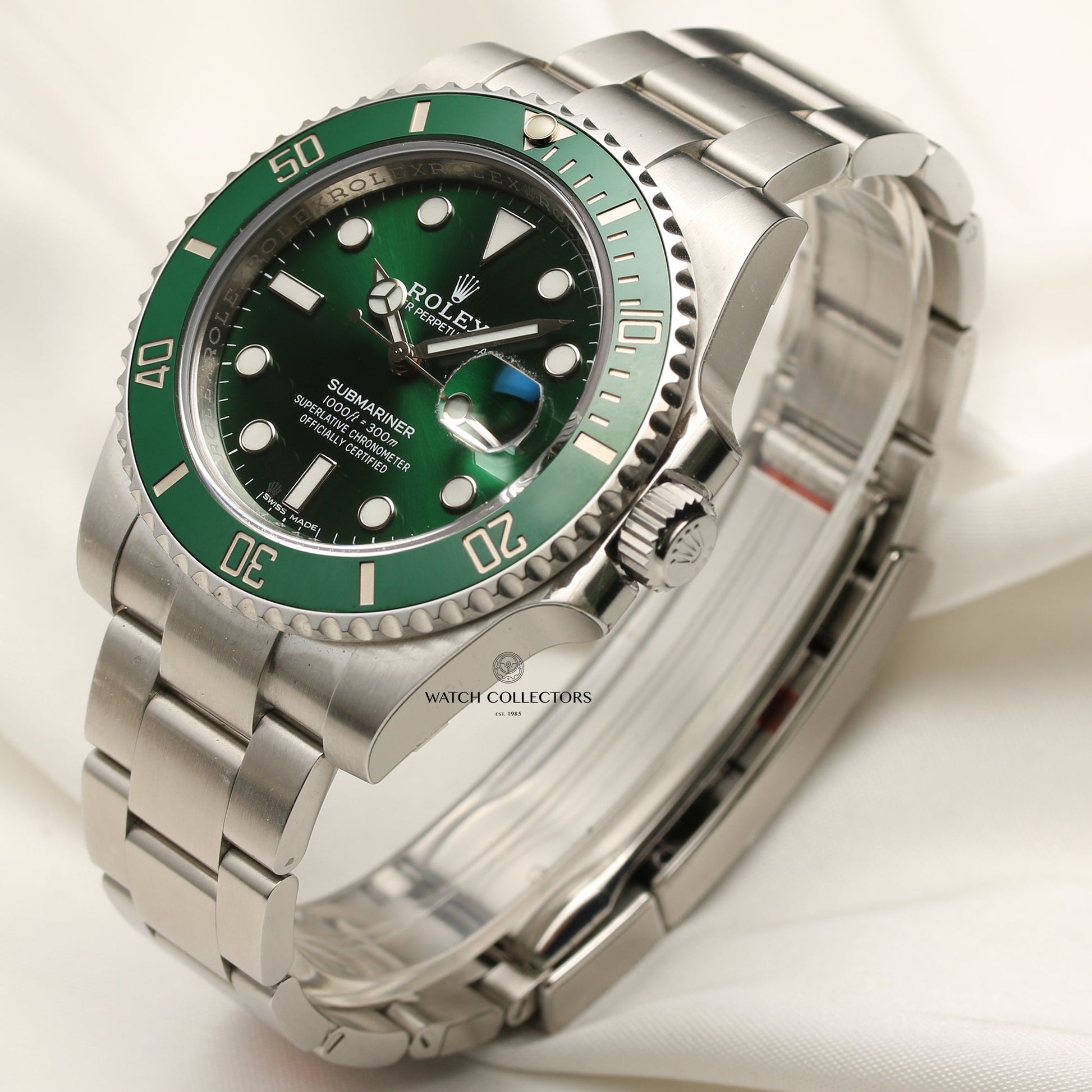 Unworn Full-Set Rolex Submariner 2018 "Hulk" 116610LV Stainless Steel