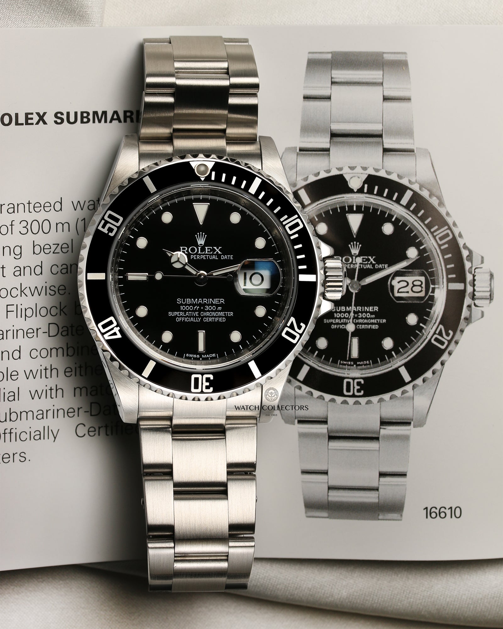 Rolex Submariner Pre-Ceramic 16610 Stainless Steel