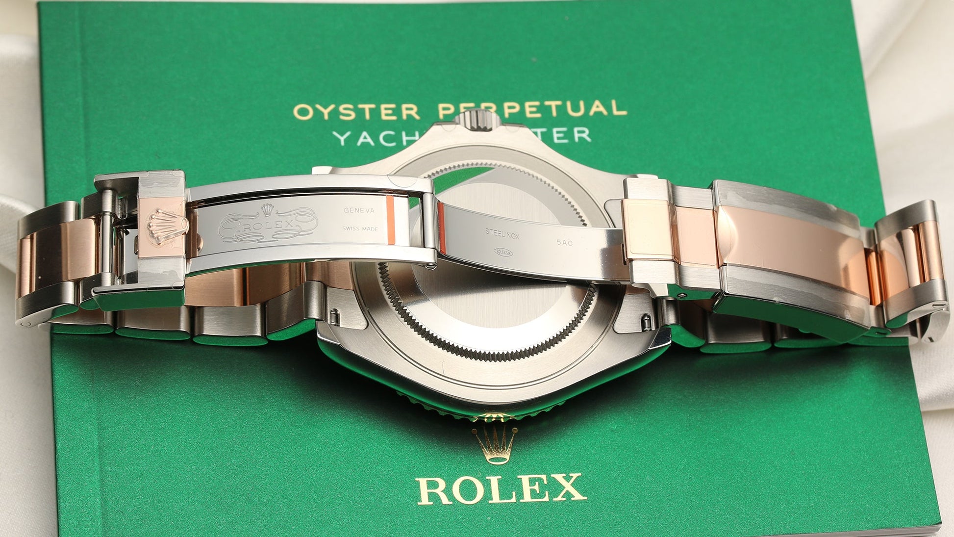 Unworn Rolex Yacht-Master 40 126621 Stainless Steel &18k Rose Gold Intense Black Dial